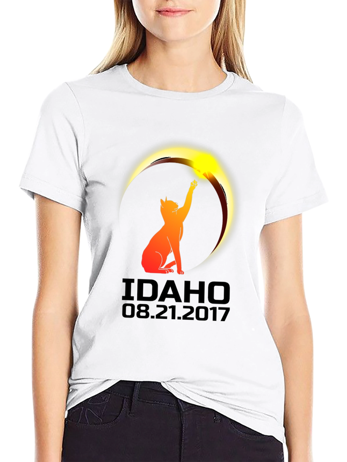 Idaho Eclipse Cat T-Shirt - August 21 2017
