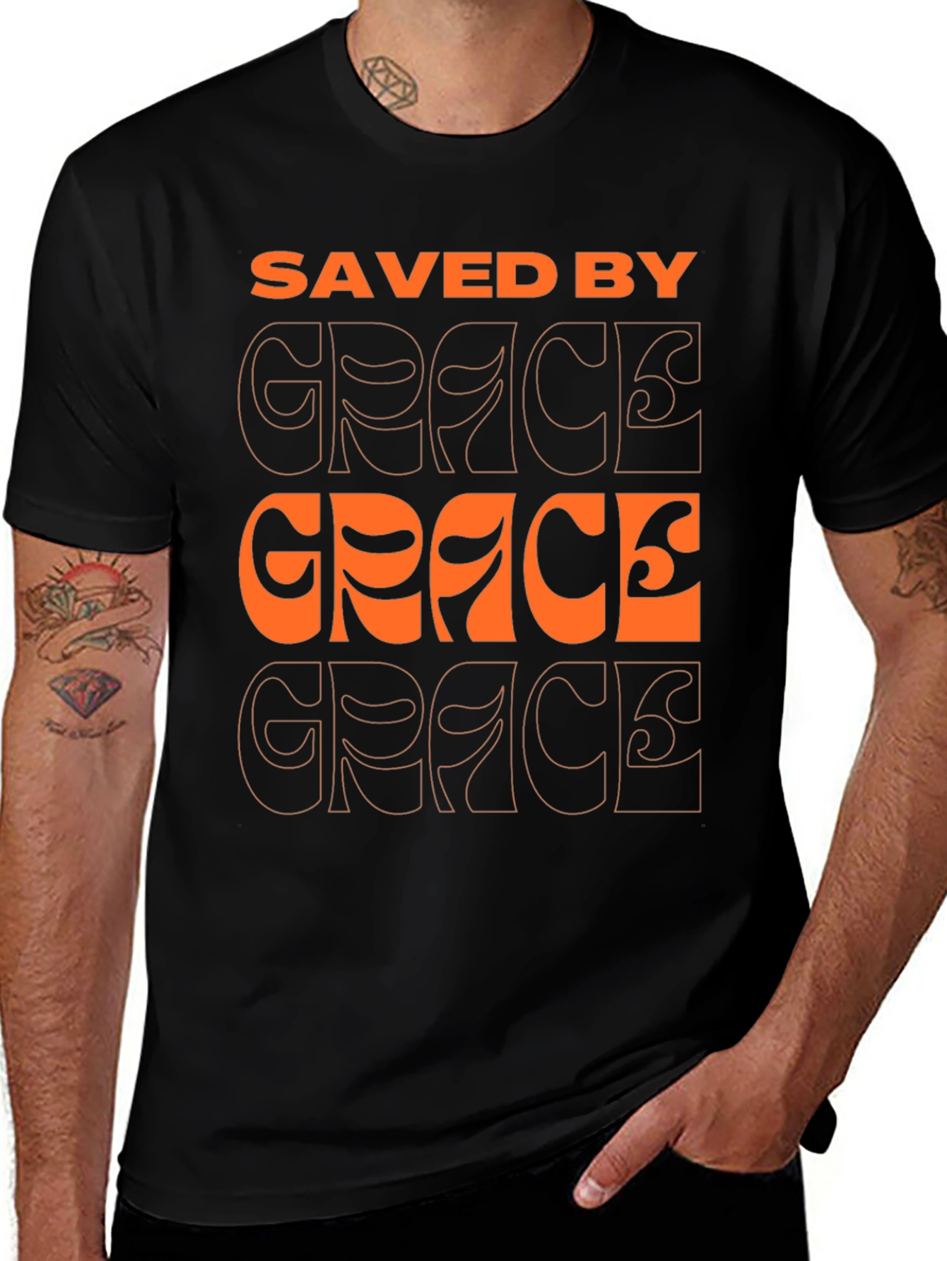 Saved By Grace Graphic T-Shirt