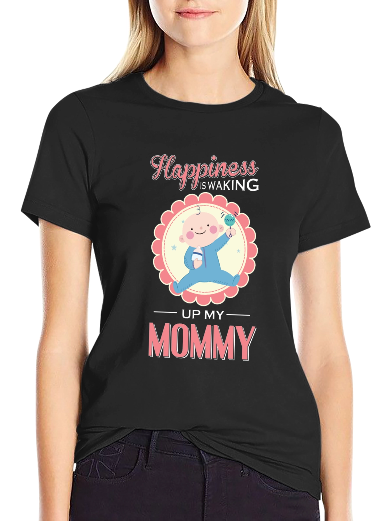 Happiness is Waking Up My Mommy T-Shirt
