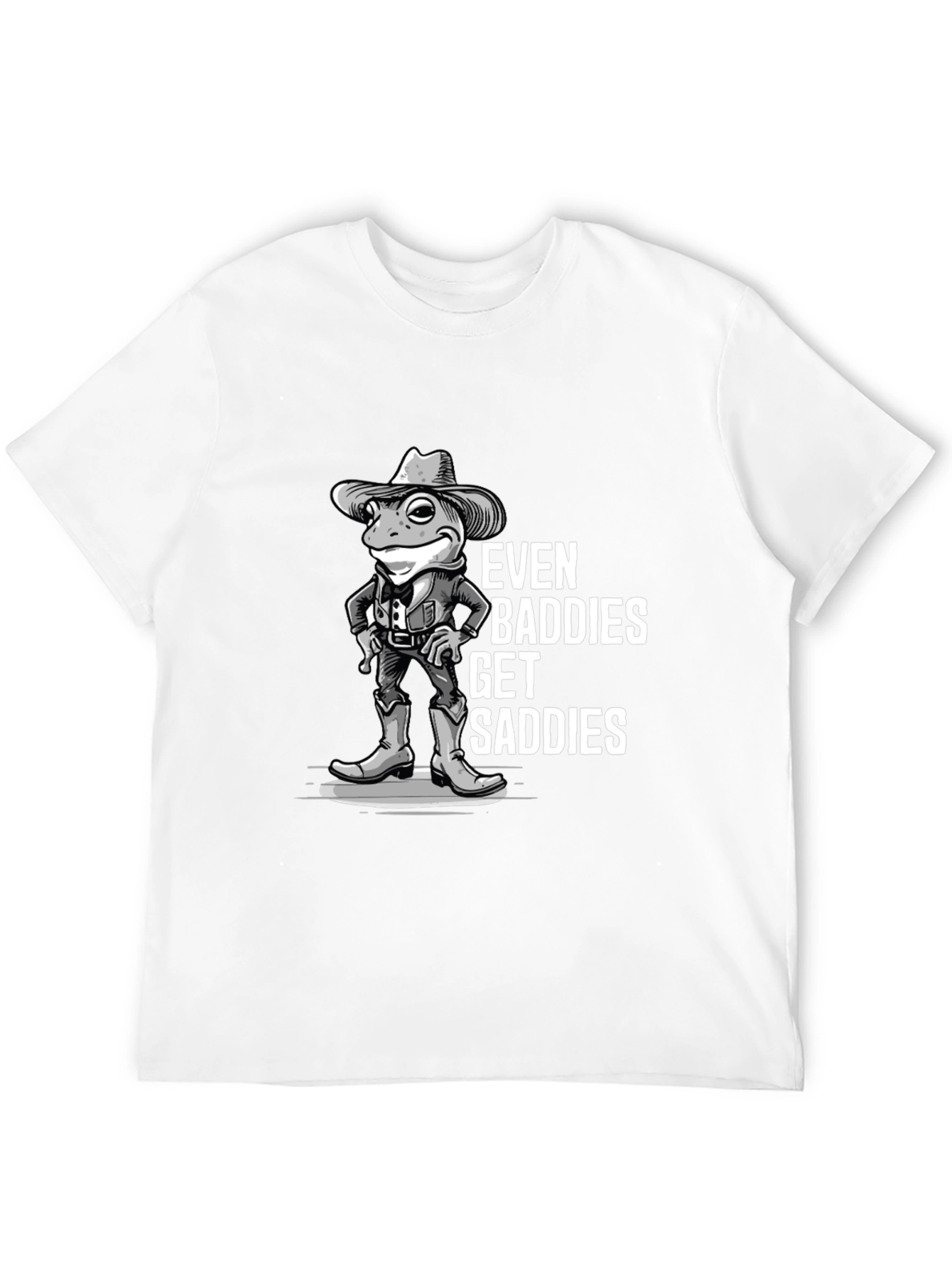 Even Baddies Get Saddies Frog Graphic T-Shirt