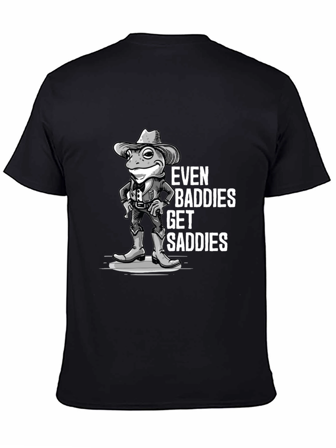 Even Baddies Get Saddies Frog Graphic T-Shirt