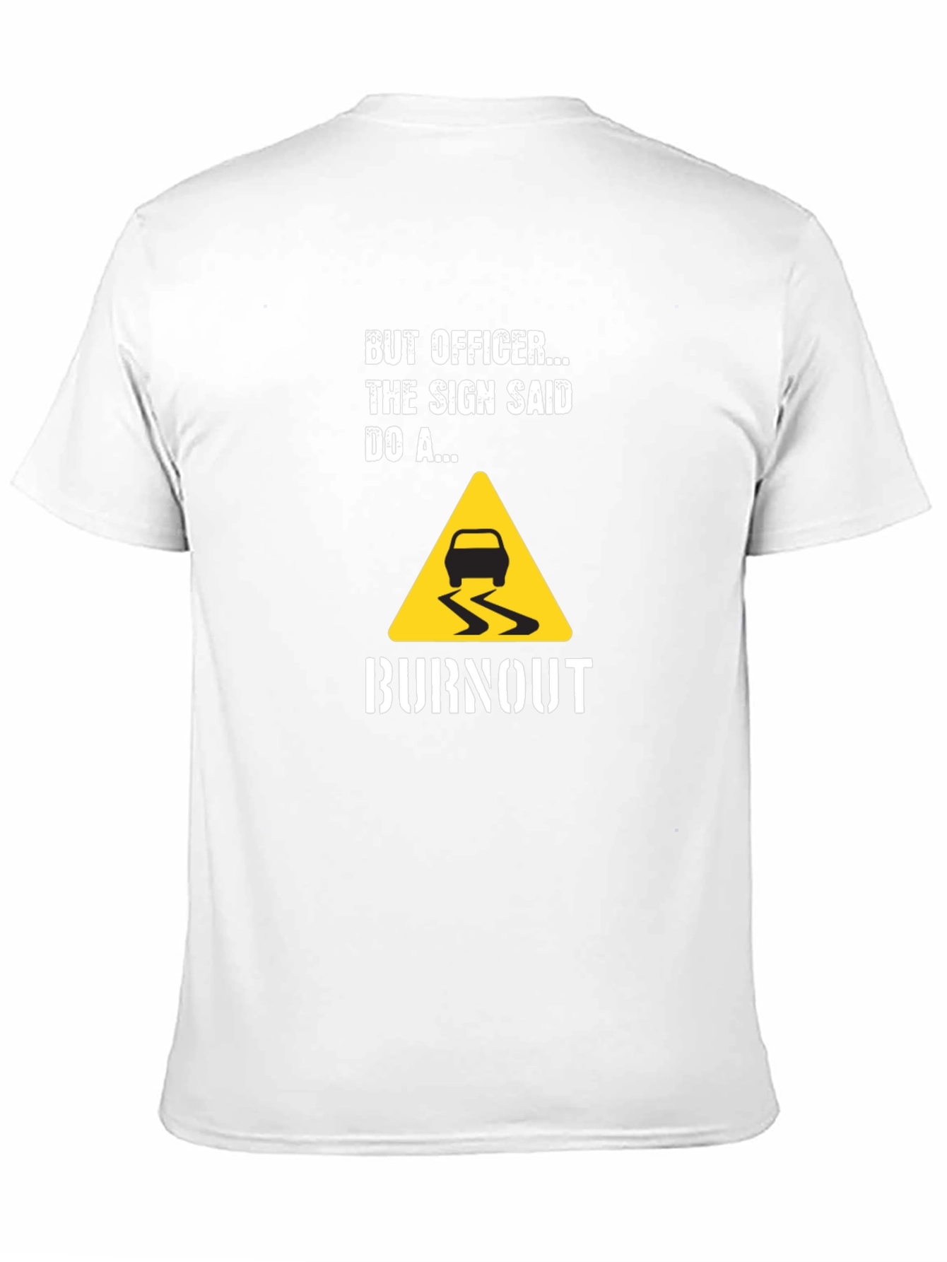 But Officer Burnout Graphic Tee - Mens Black T-Shirt