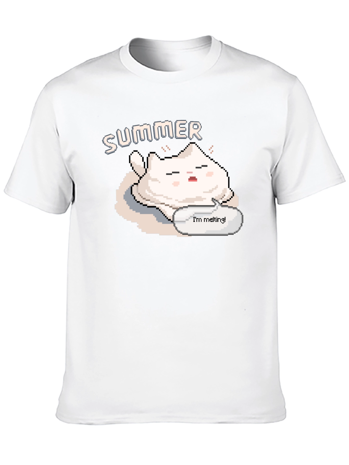 Summer Melting Cat T-Shirt