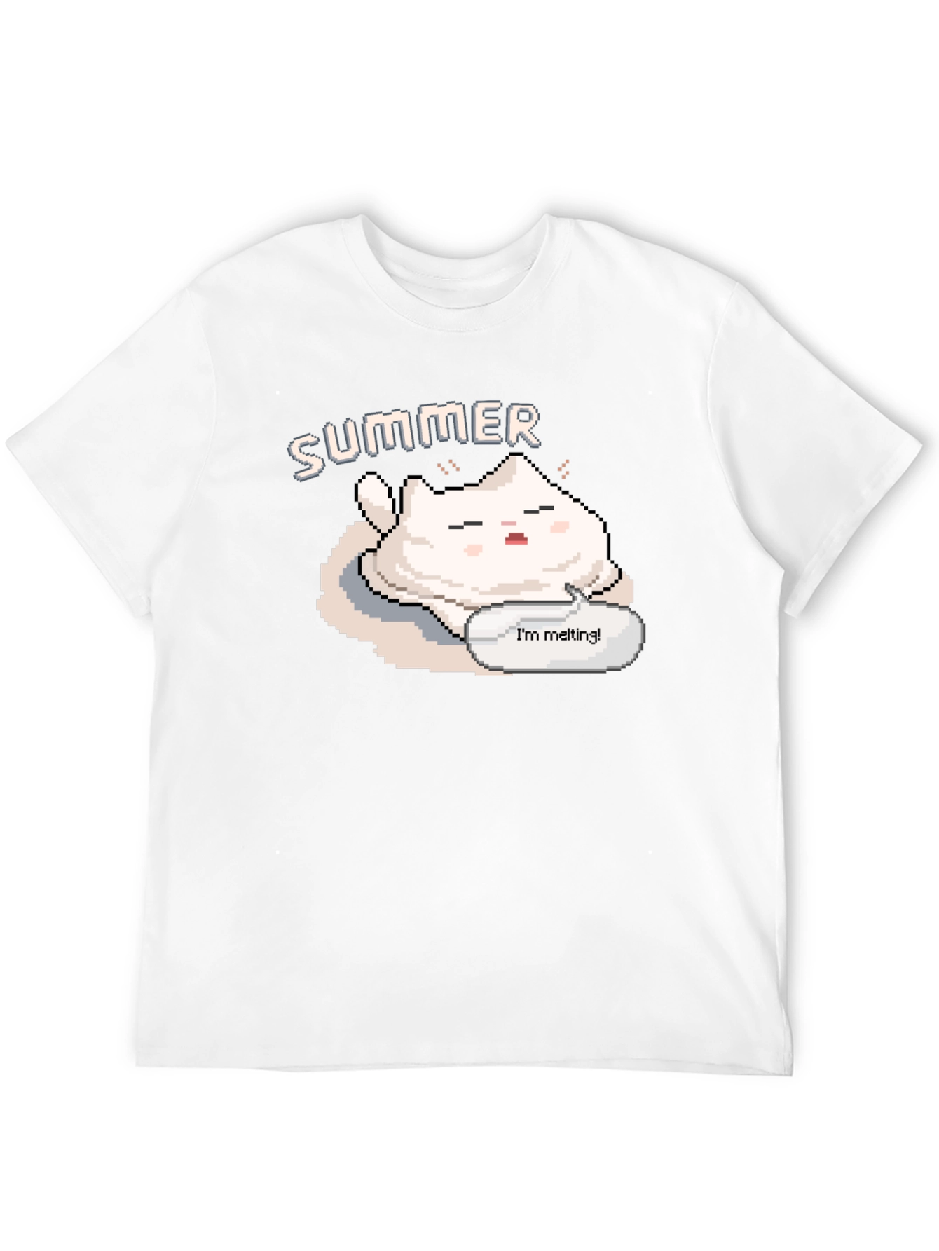 Summer Melting Cat T-Shirt