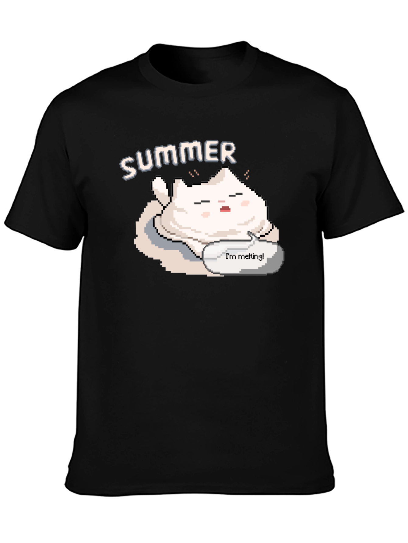 Summer Melting Cat T-Shirt