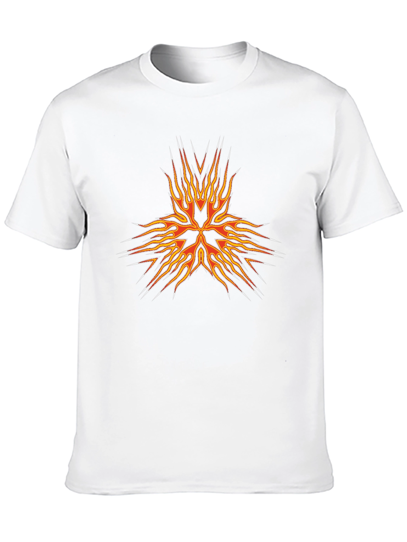 Fiery Flame Graphic T-Shirt - Black