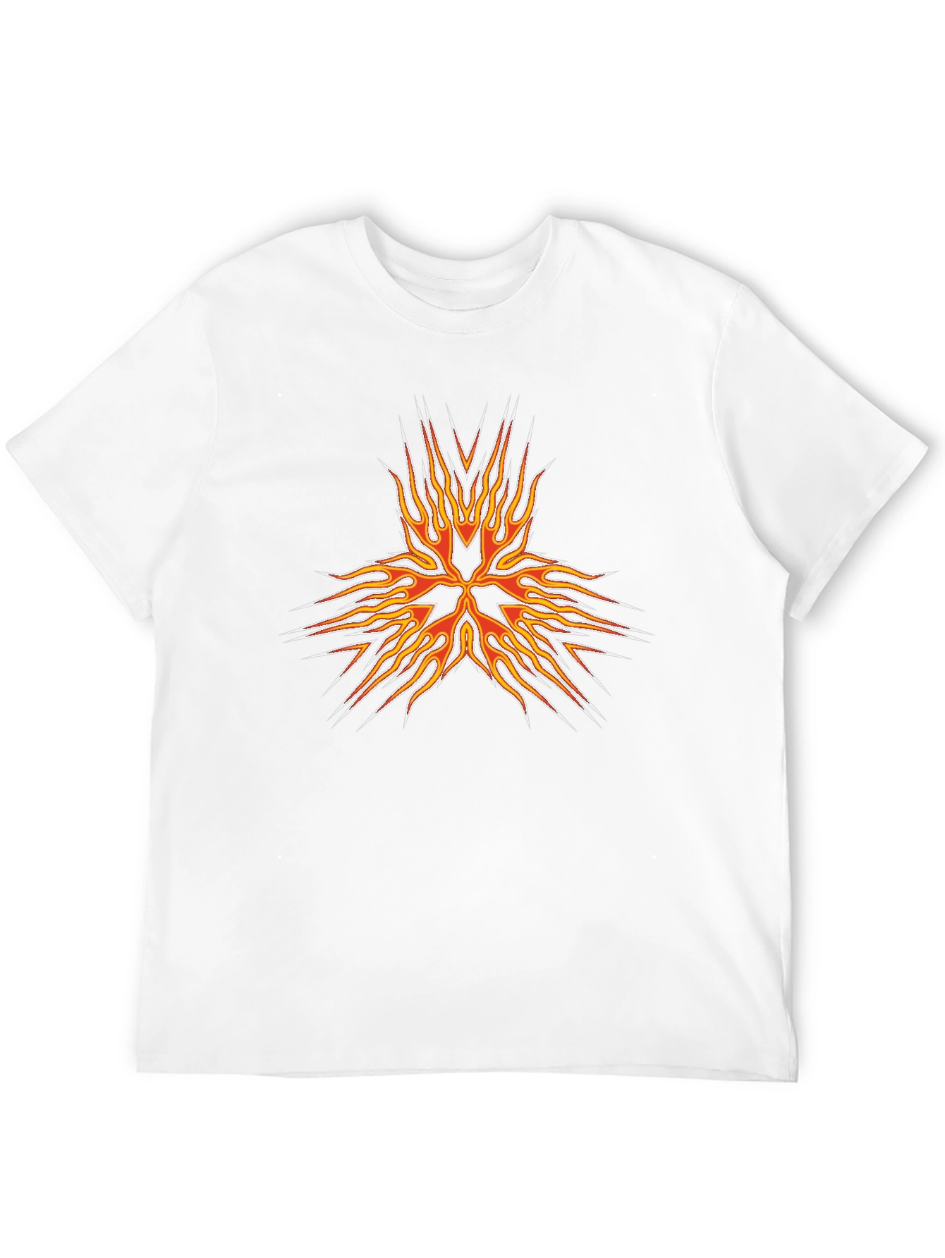 Fiery Flame Graphic T-Shirt - Black