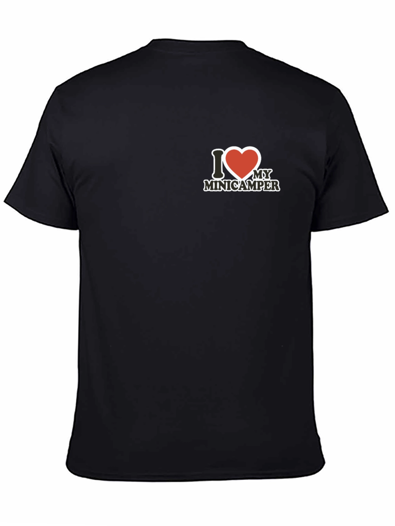 I Love My Minicamper Black T-Shirt
