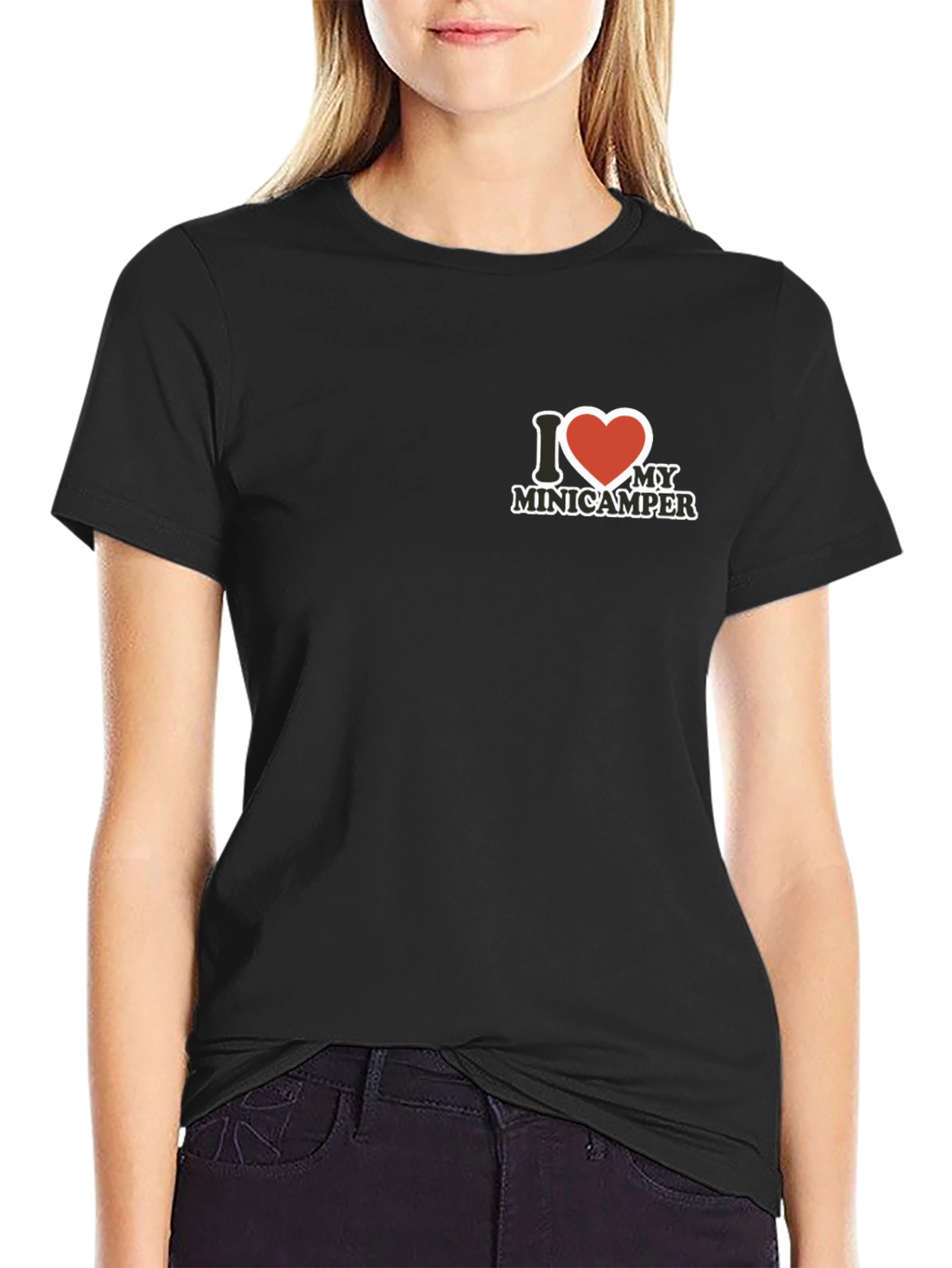 I Love My Minicamper Black T-Shirt