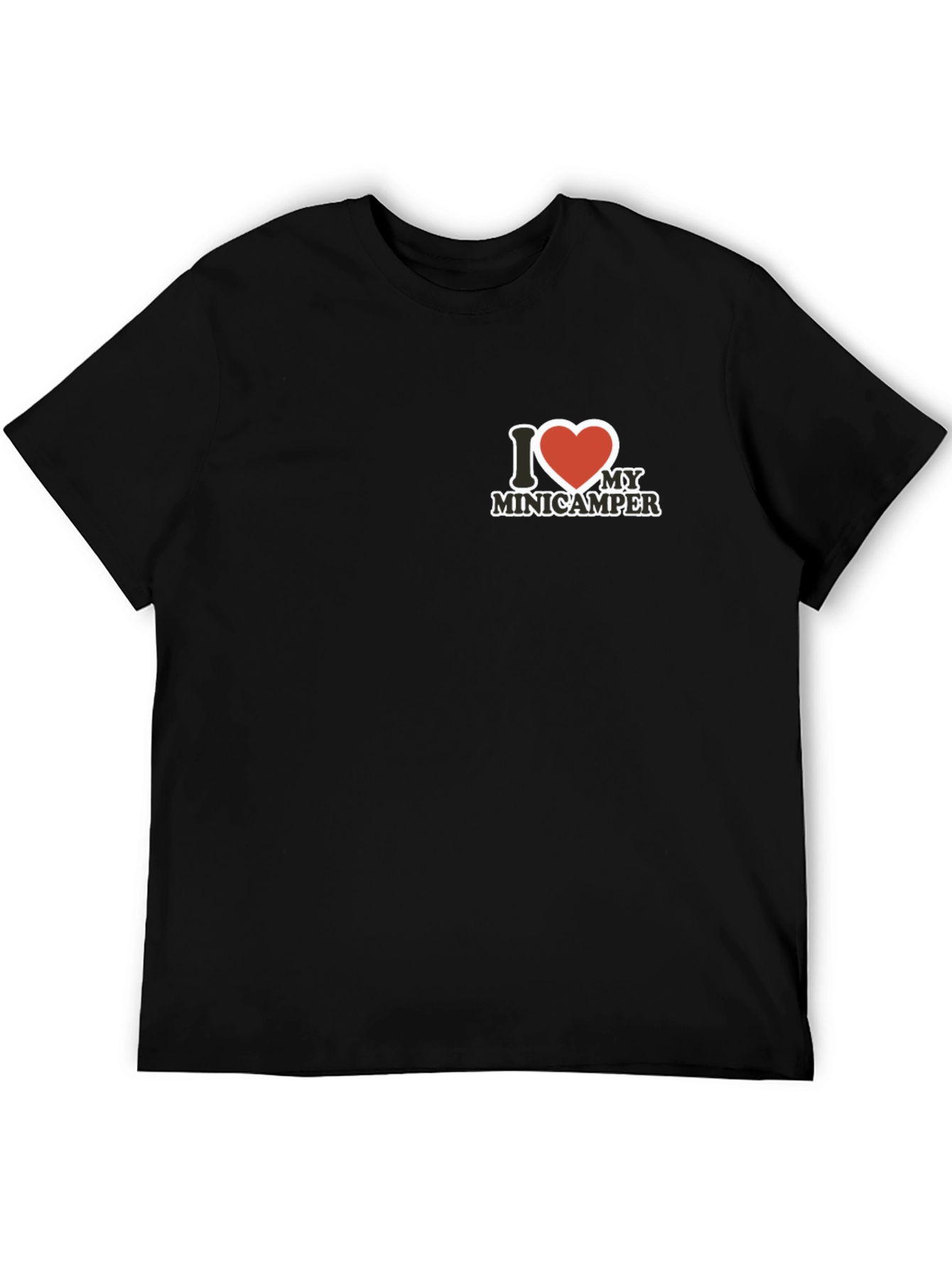 I Love My Minicamper Black T-Shirt