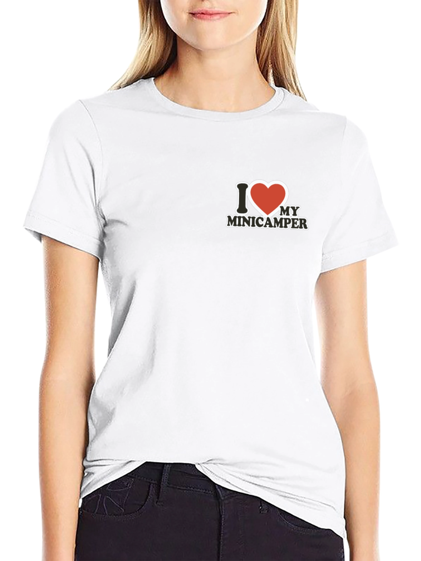 I Love My Minicamper Black T-Shirt