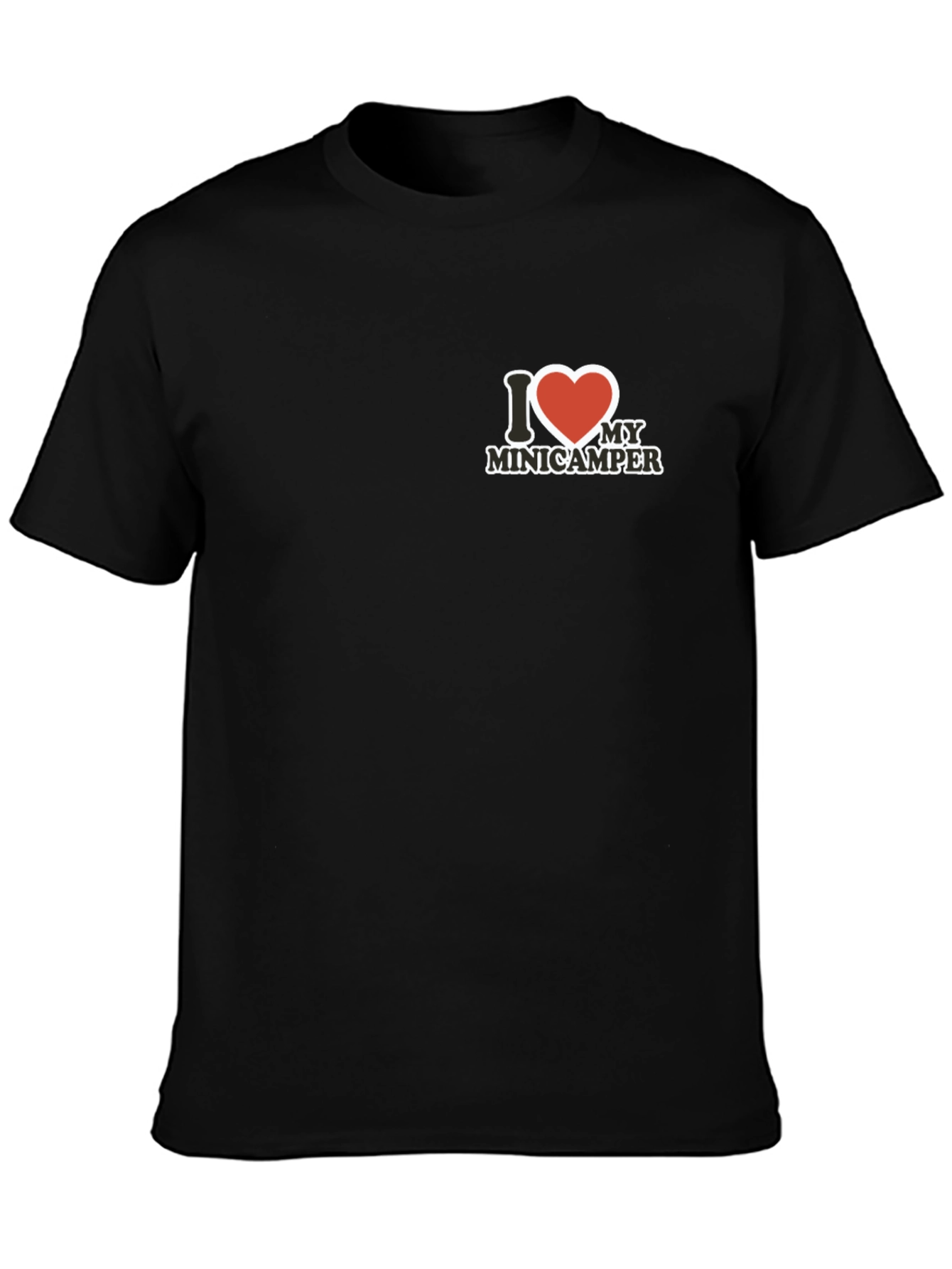 I Love My Minicamper Black T-Shirt