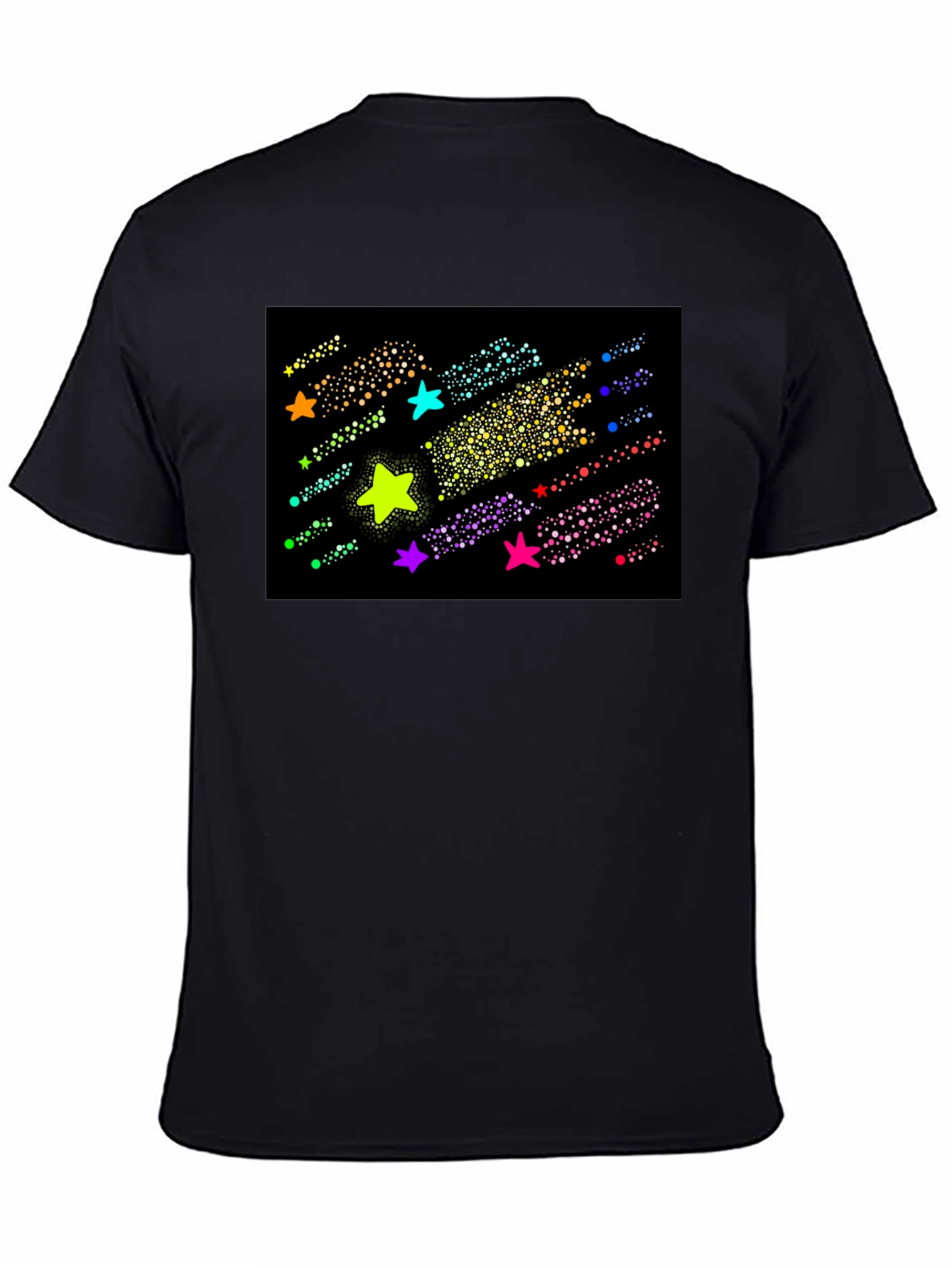 Galaxy Starfall Black T-Shirt