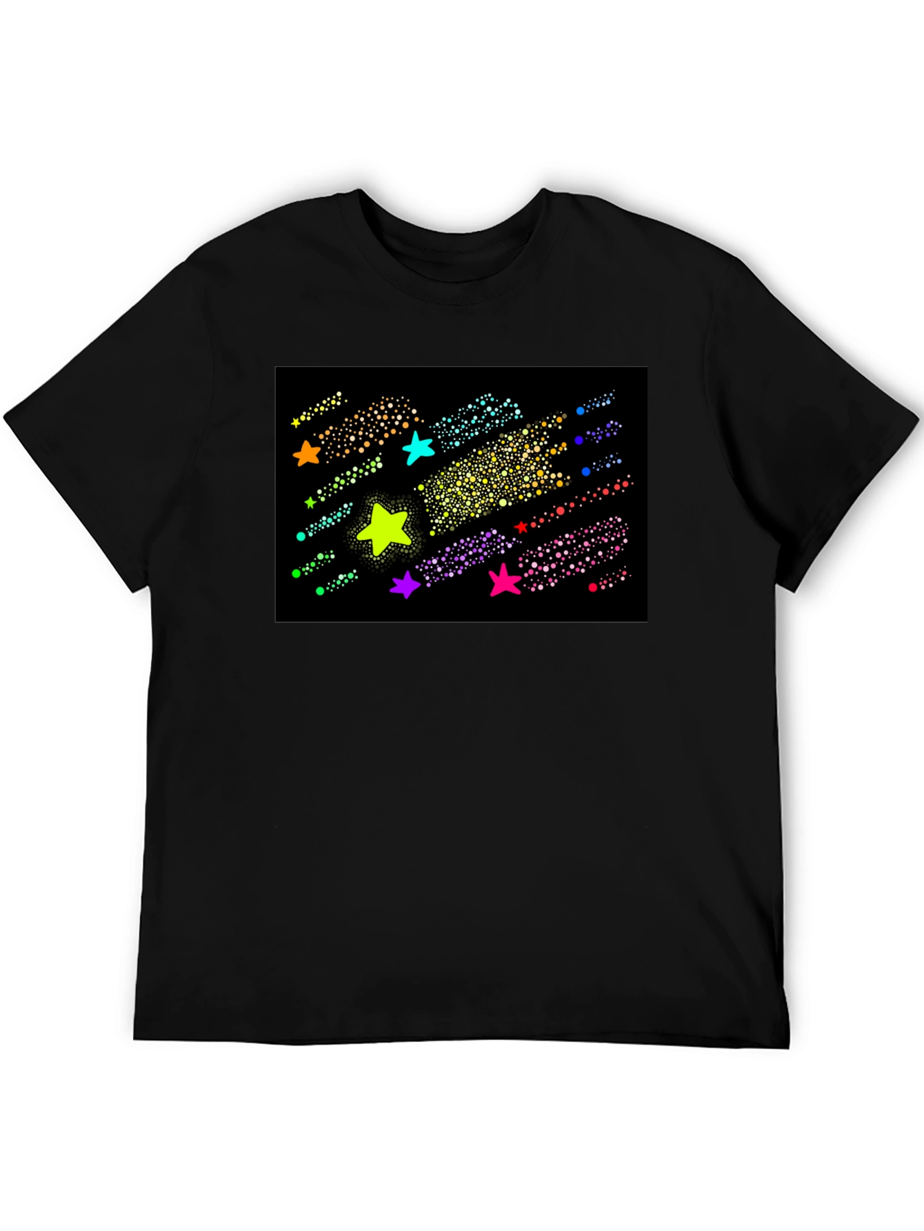 Galaxy Starfall Black T-Shirt