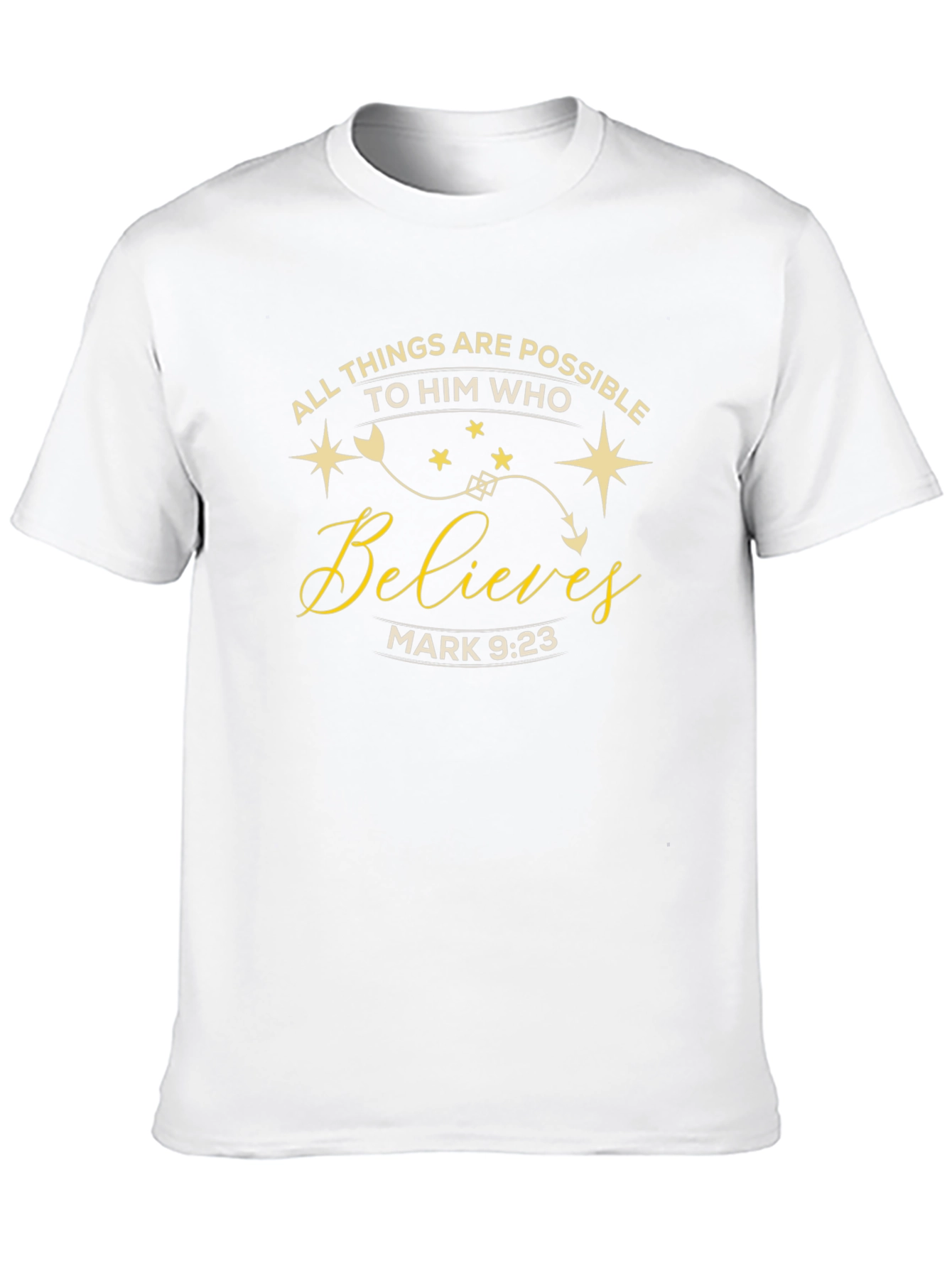 Faith Based Graphic Tee - Mark 9:23