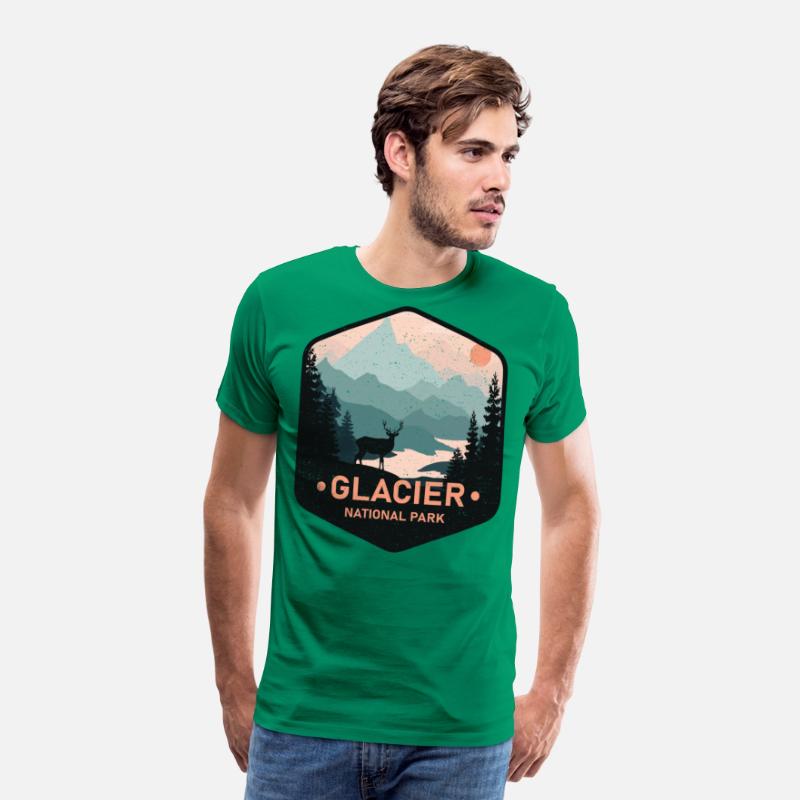 Vintage Glacier National Park Deer Mountains Gift