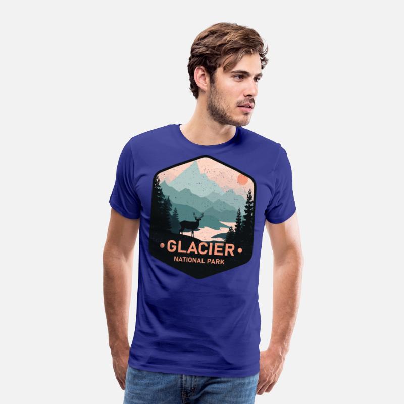 Vintage Glacier National Park Deer Mountains Gift