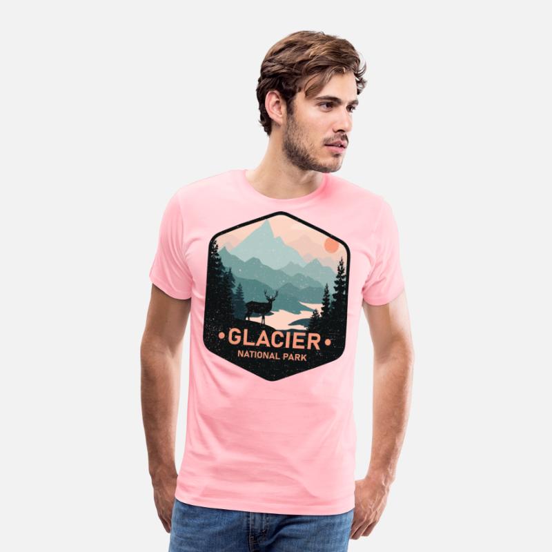 Vintage Glacier National Park Deer Mountains Gift