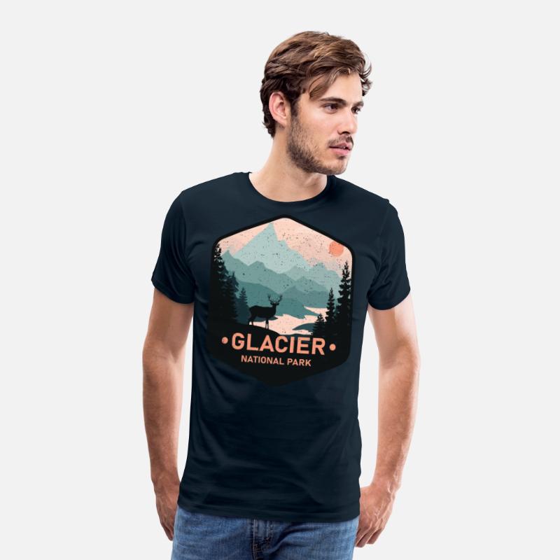 Vintage Glacier National Park Deer Mountains Gift