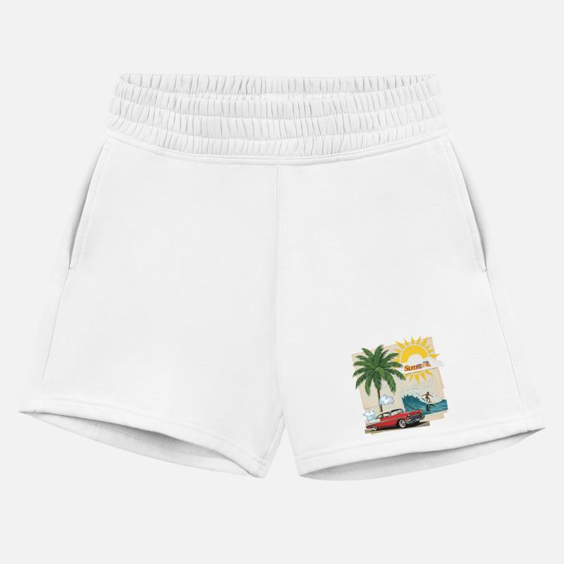 Vintage Summer Surf and Classic Car Design