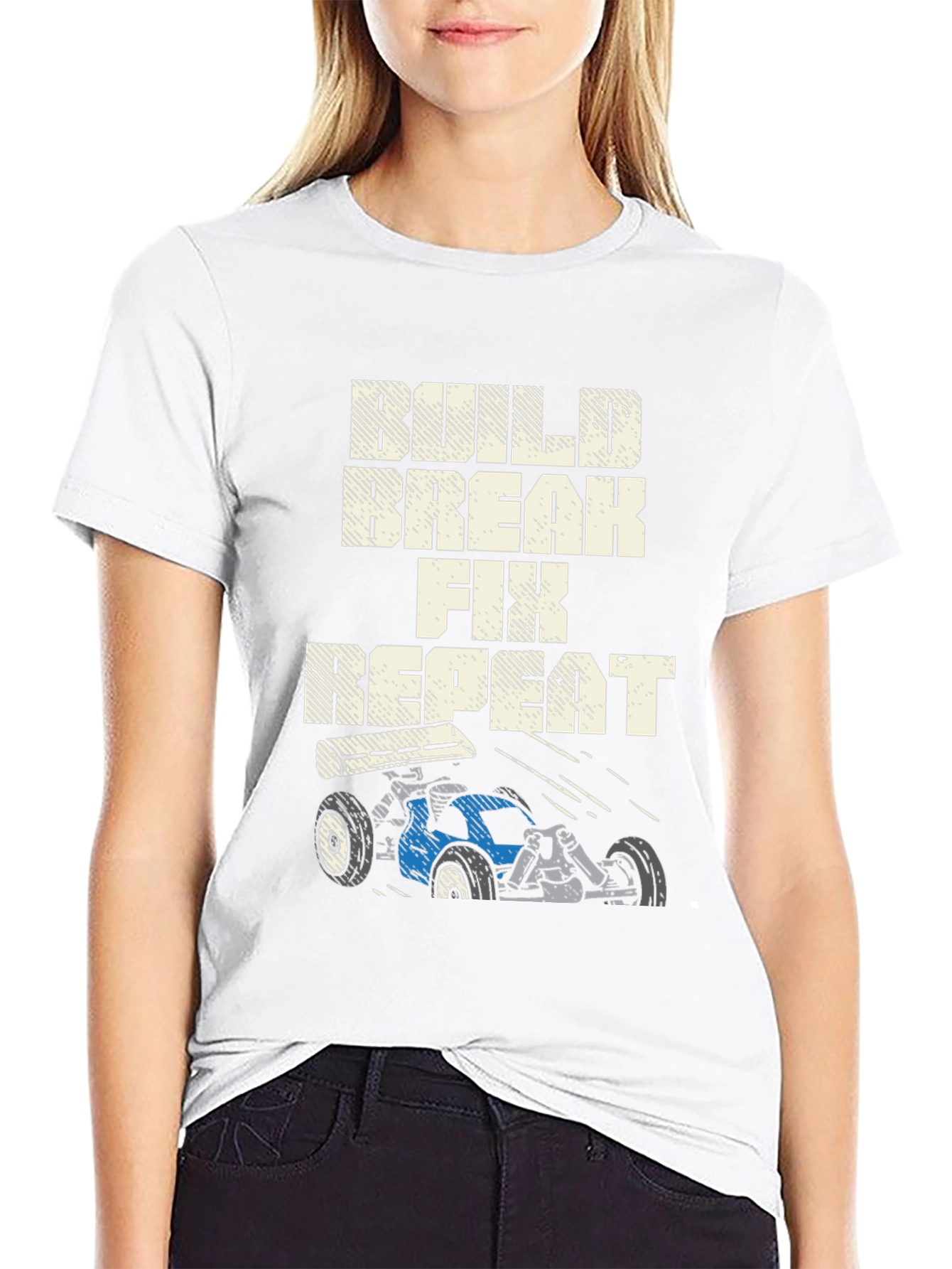 Build Break Fix Repeat RC Car T-Shirt