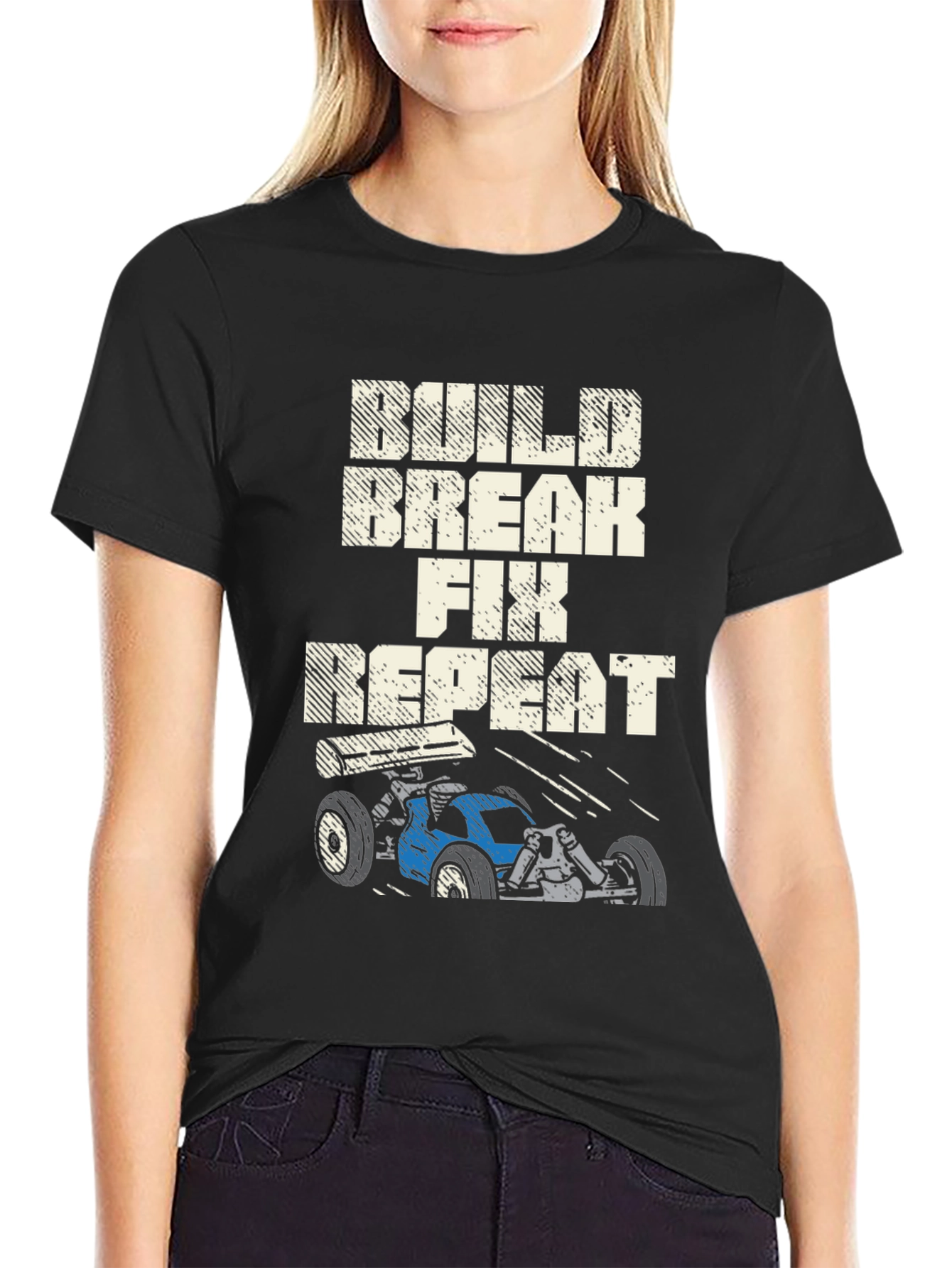 Build Break Fix Repeat RC Car T-Shirt