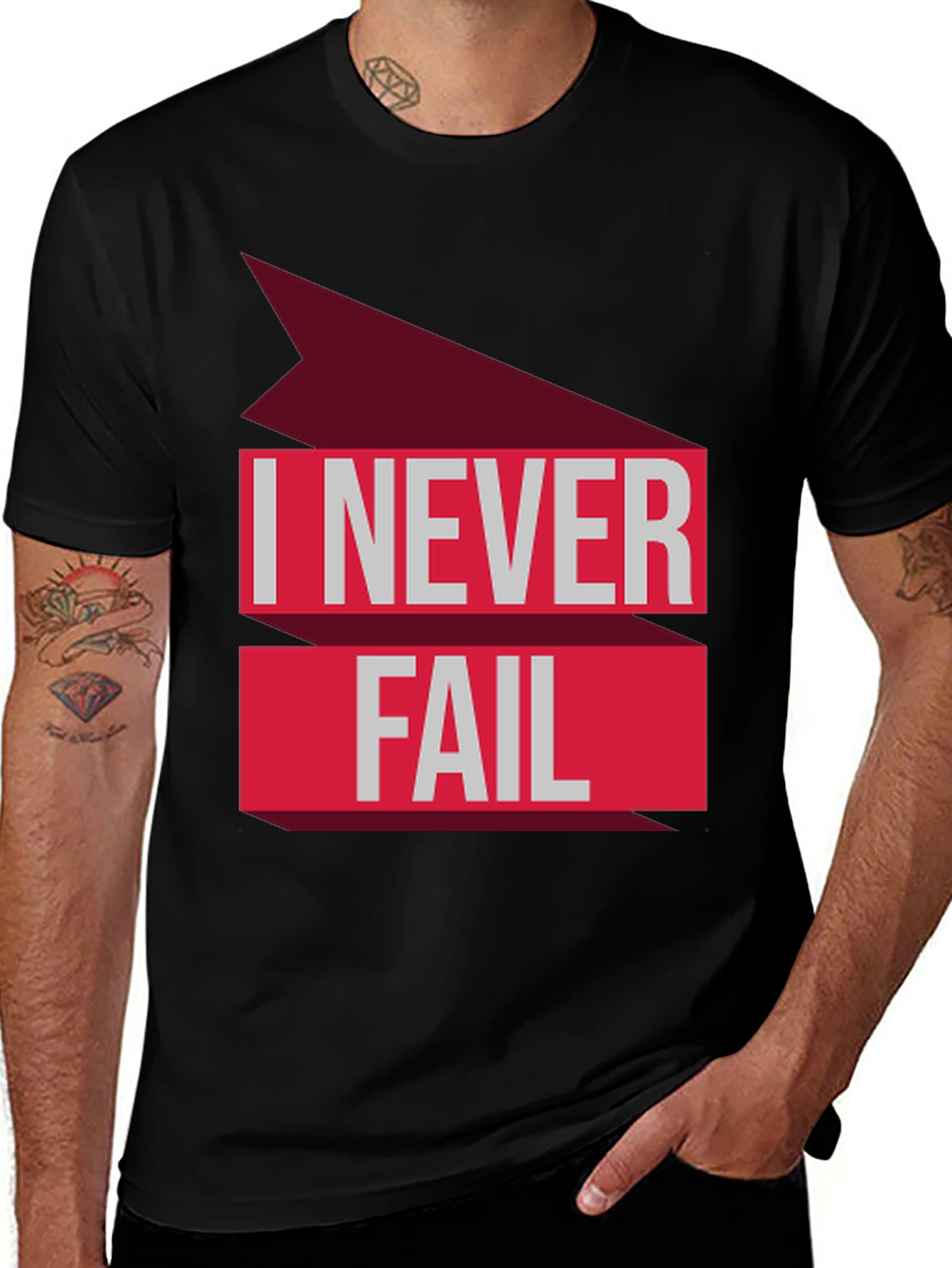 I Never Fail T-Shirt - Bold Statement Tee