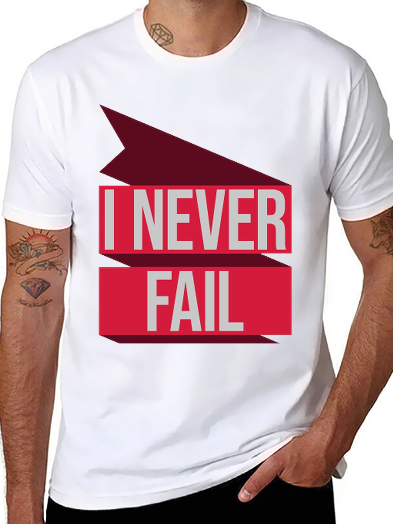 I Never Fail T-Shirt - Bold Statement Tee