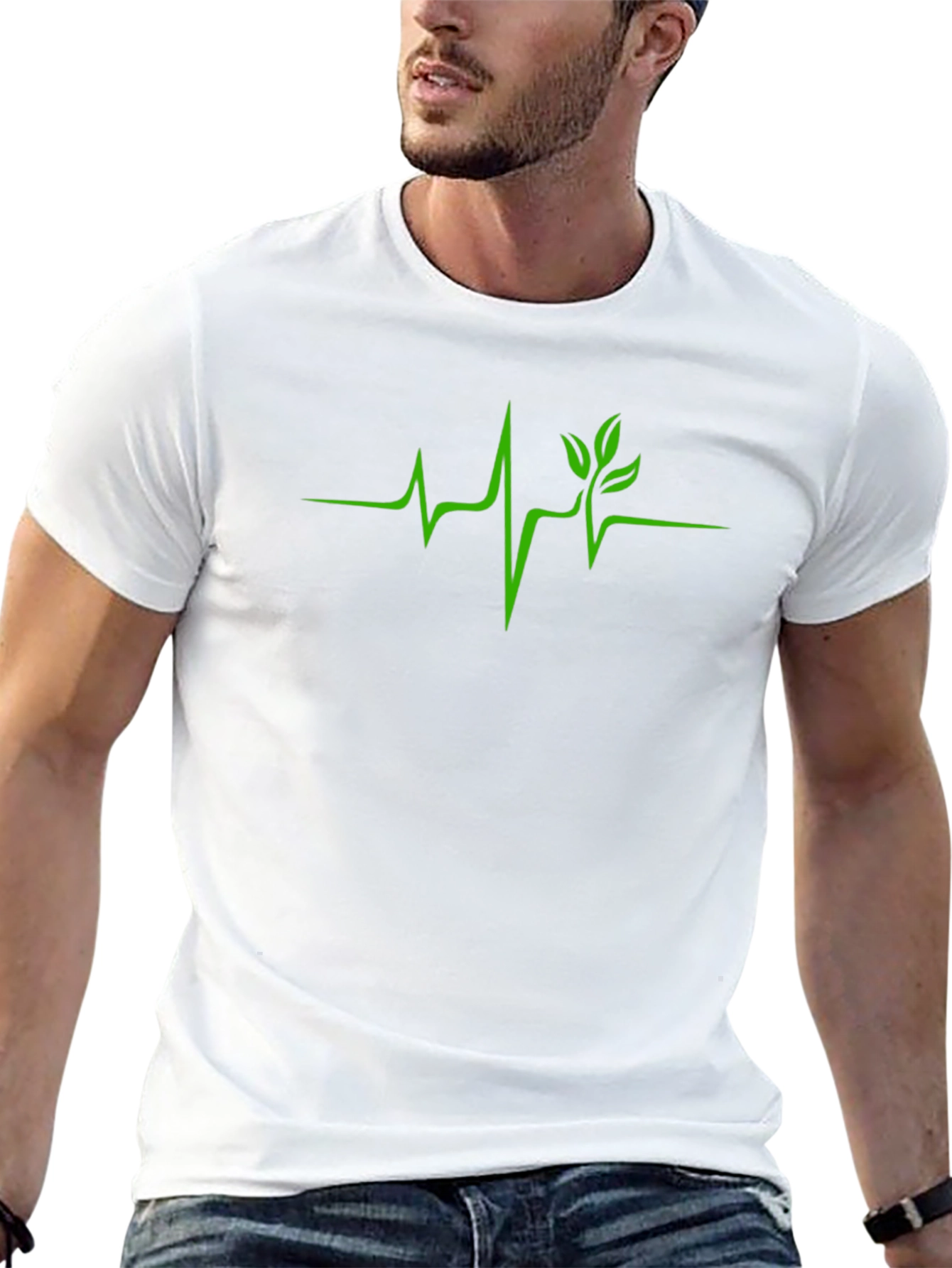 Nature Heartbeat Tee - Organic Vitality