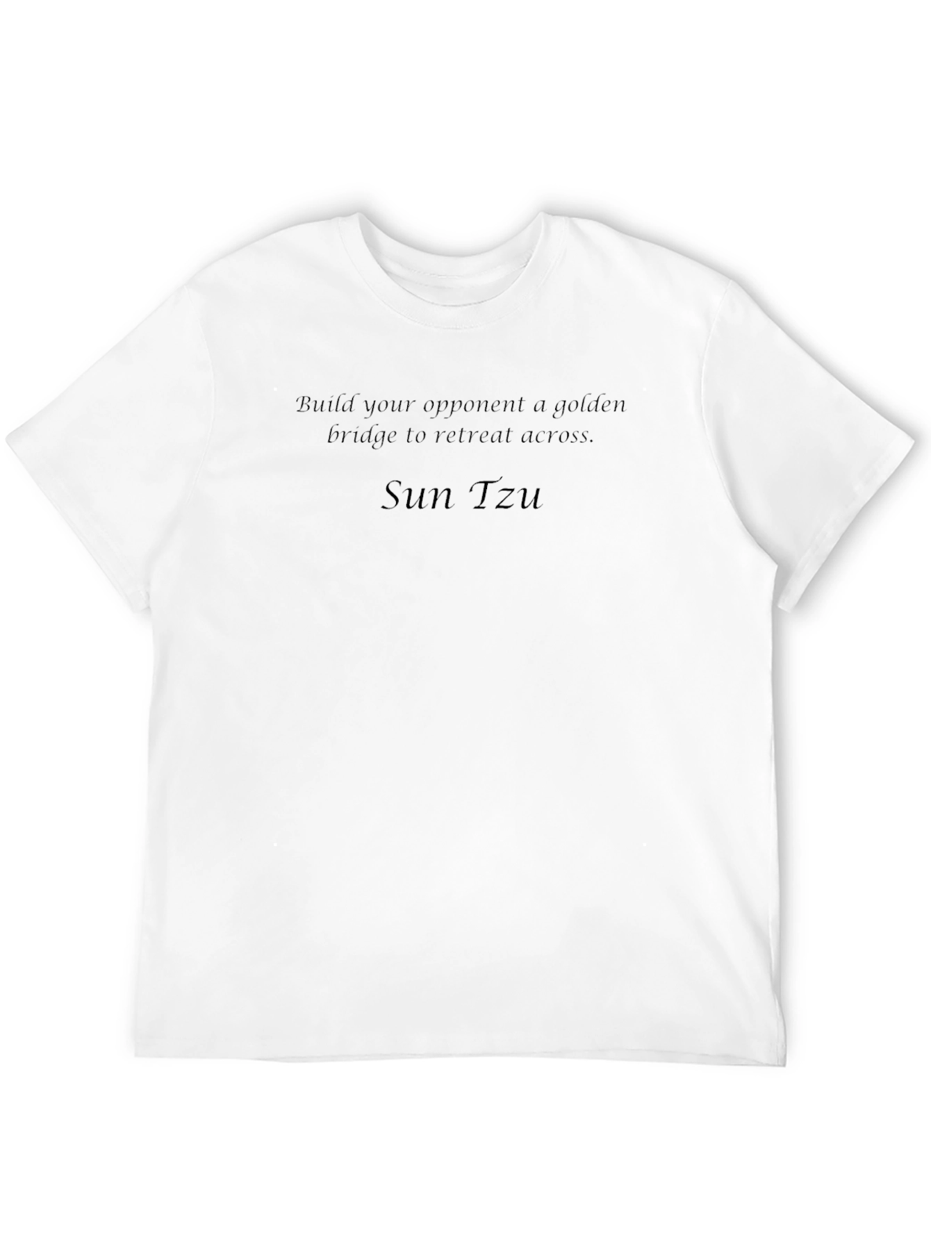 Sun Tzu Quote Black T-Shirt
