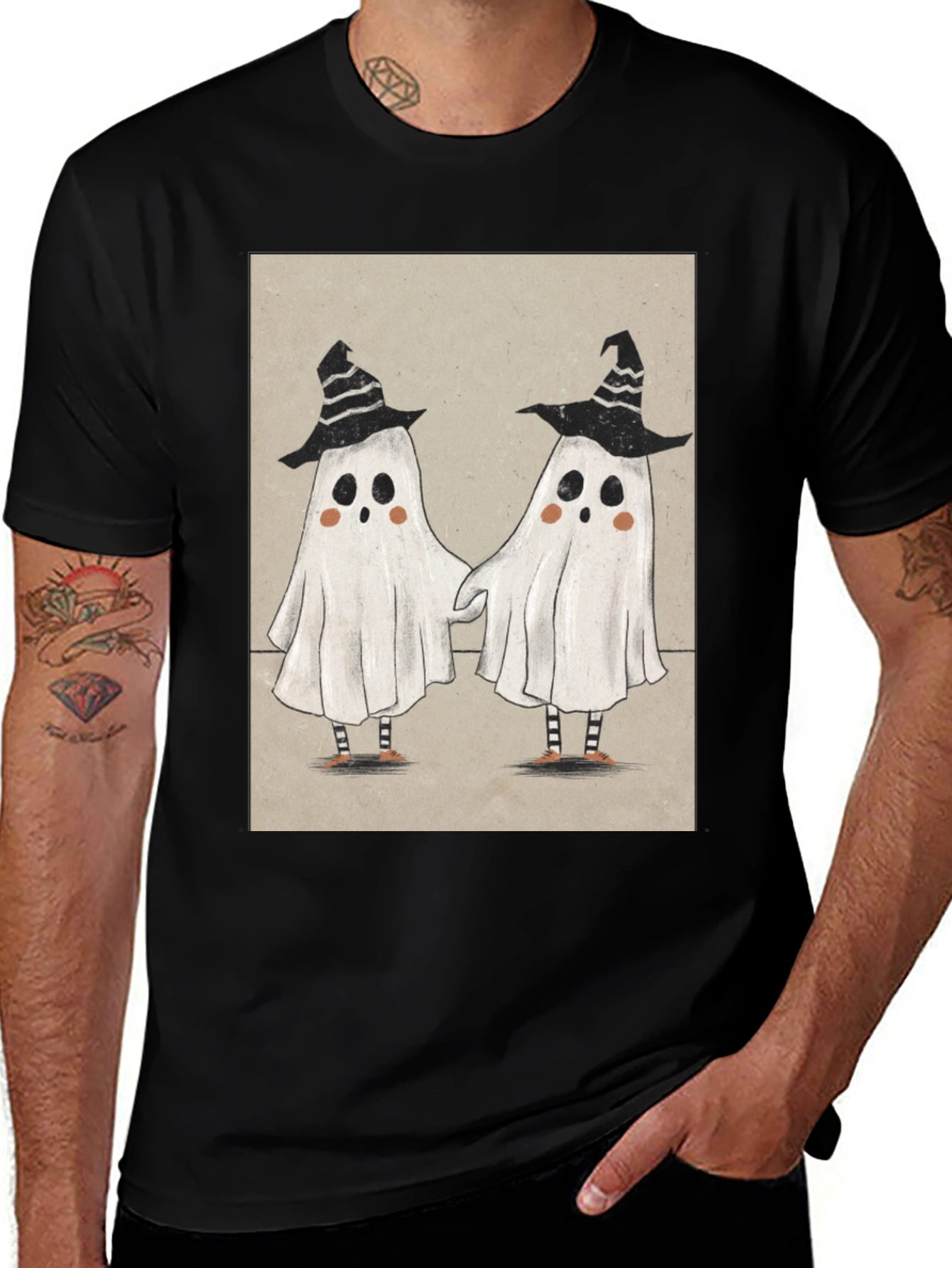 Cute Ghostly Duo Halloween T-Shirt