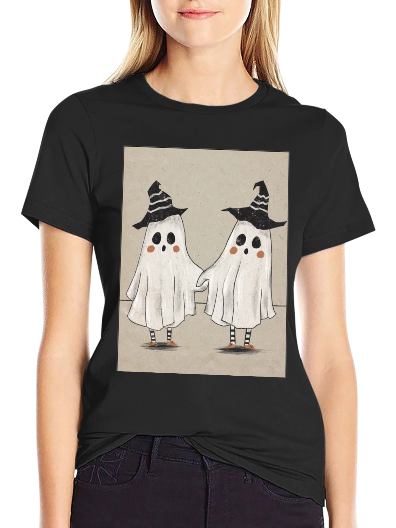 Cute Ghostly Duo Halloween T-Shirt