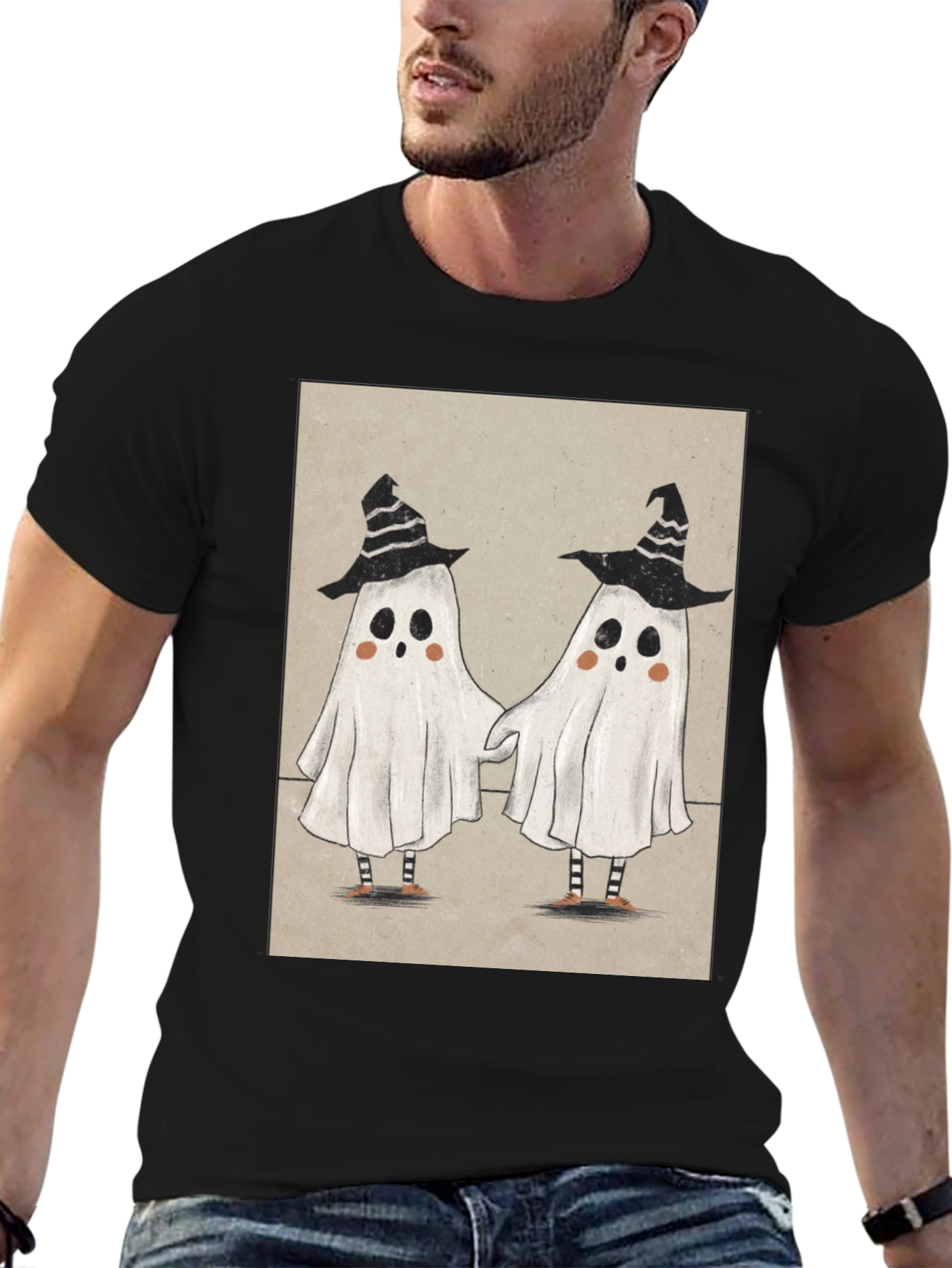 Cute Ghostly Duo Halloween T-Shirt