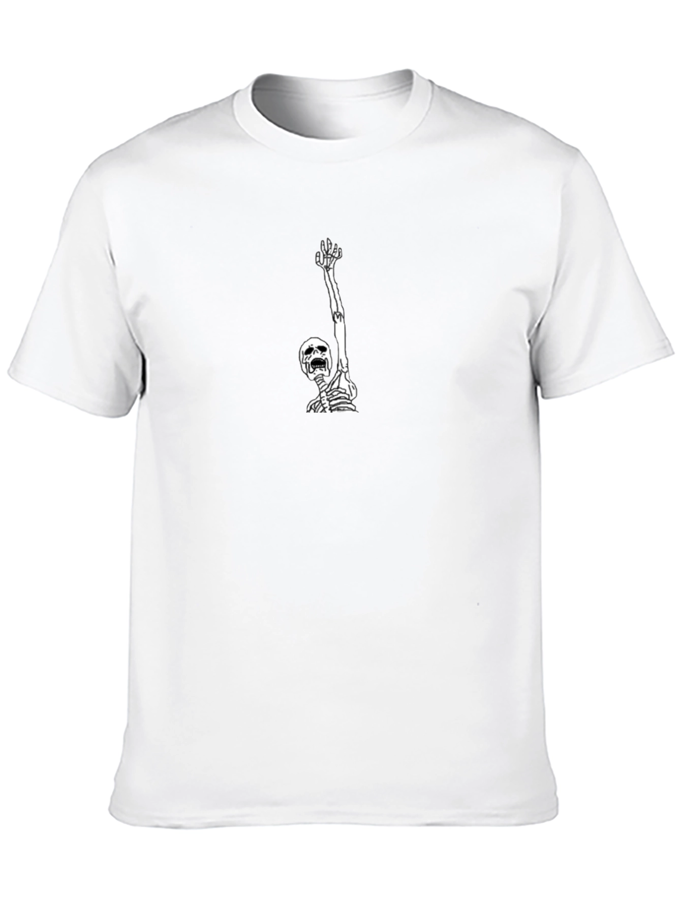 Skeleton Reach T-Shirt - Black Graphic Tee