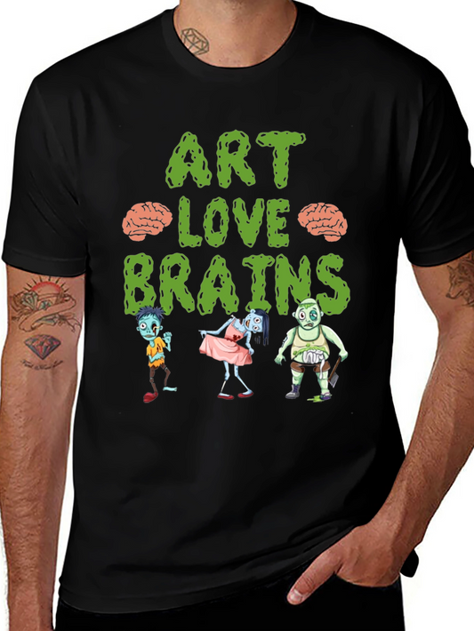 Art Love Brains Zombie T-Shirt