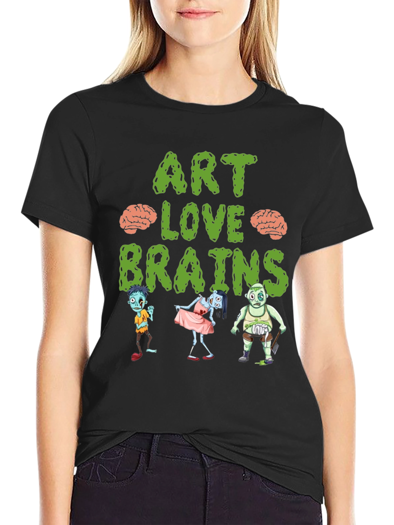 Art Love Brains Zombie T-Shirt