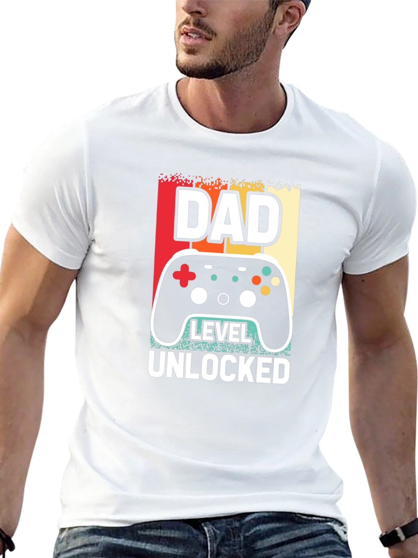 Dad Level Unlocked T-Shirt - Gamer Dad Tee