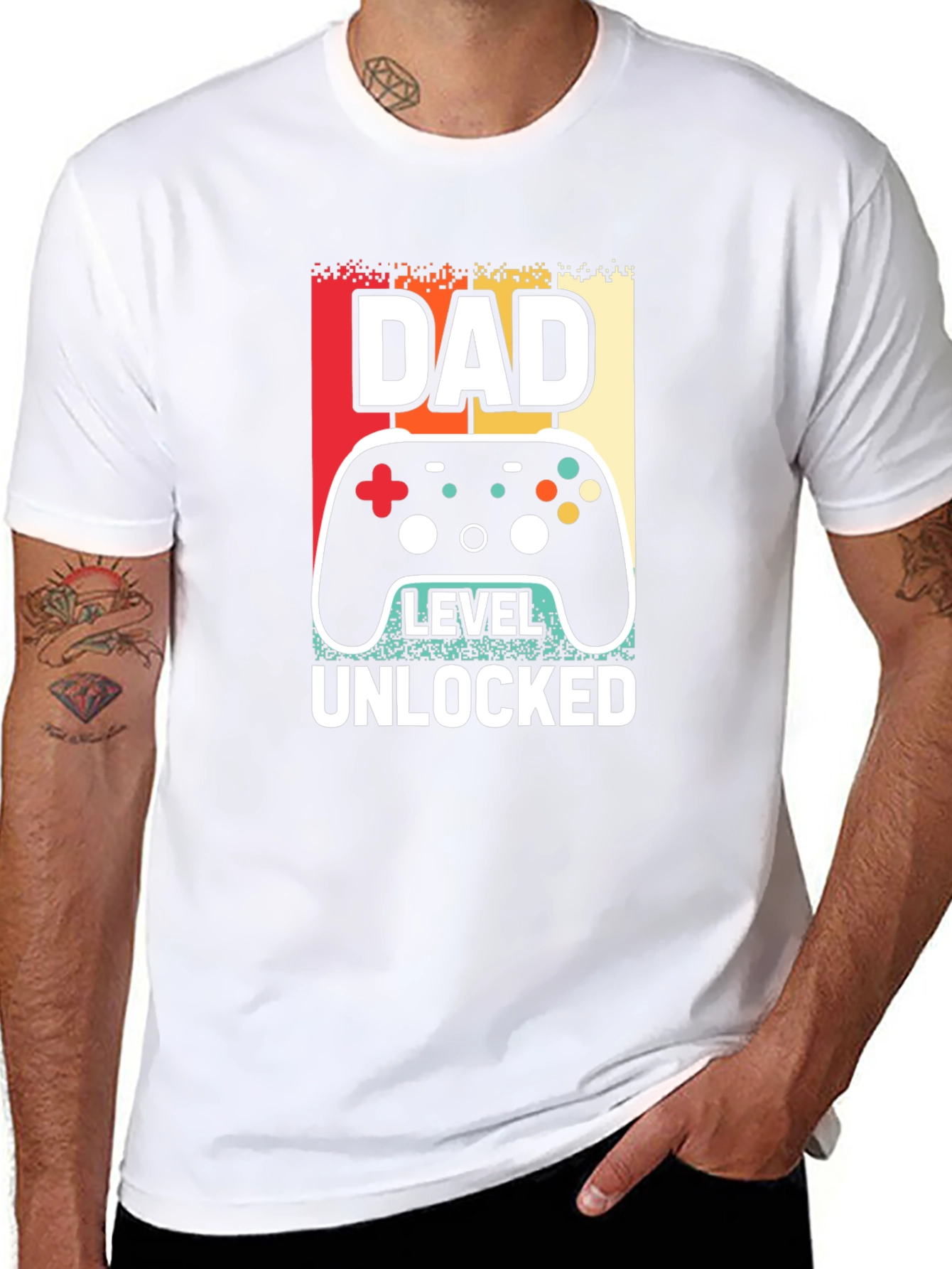 Dad Level Unlocked T-Shirt - Gamer Dad Tee