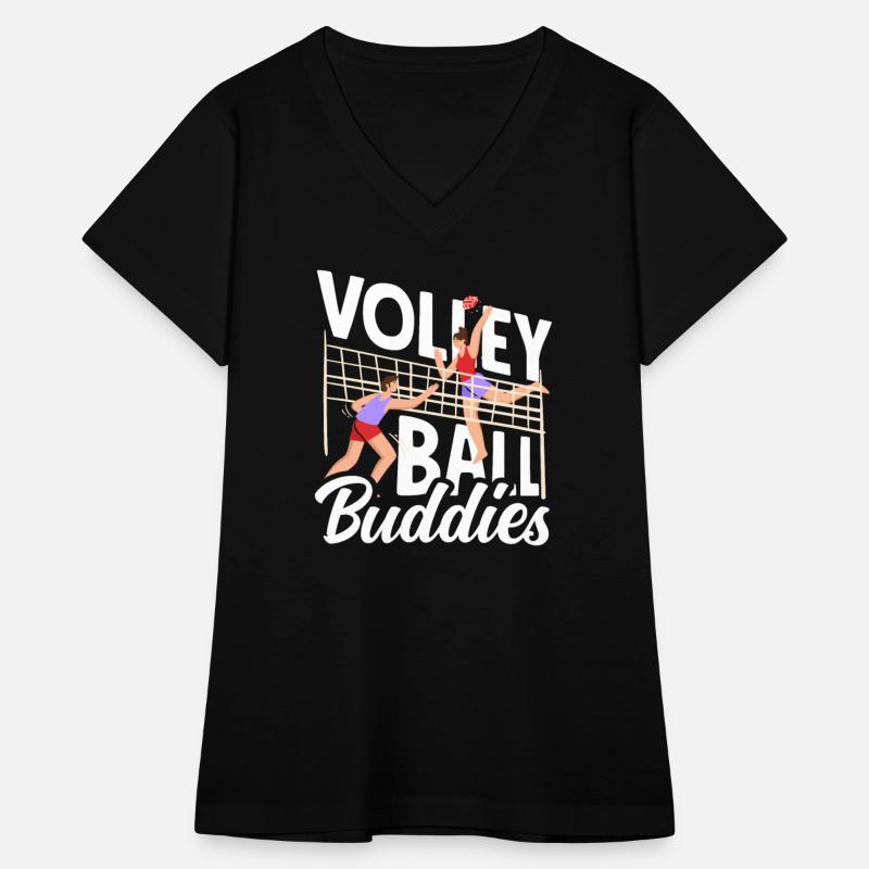 Volleyball Buddies Court Fun Enthusiasts