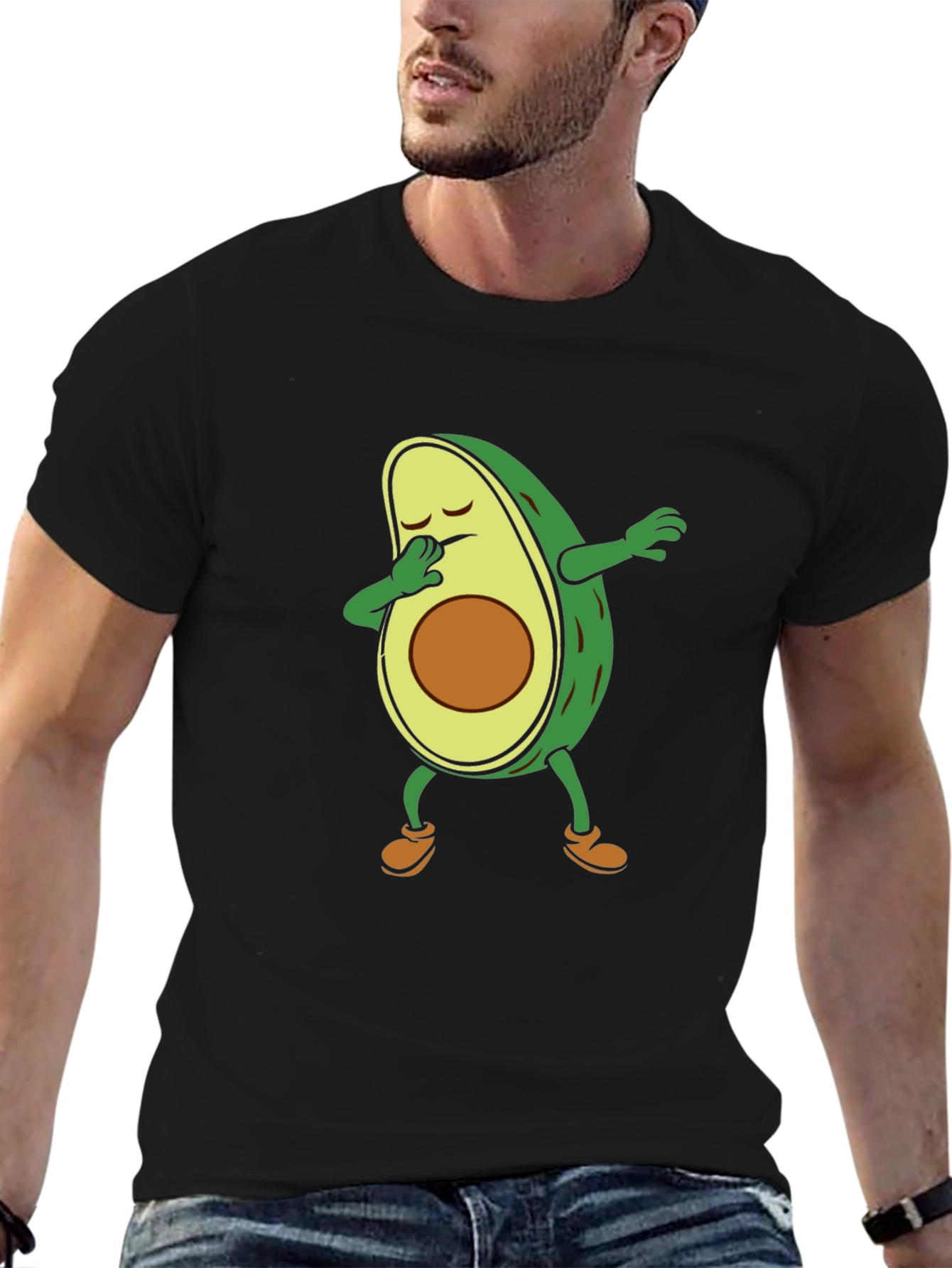 Avocado Dabbing T-Shirt - Trendy & Fun!