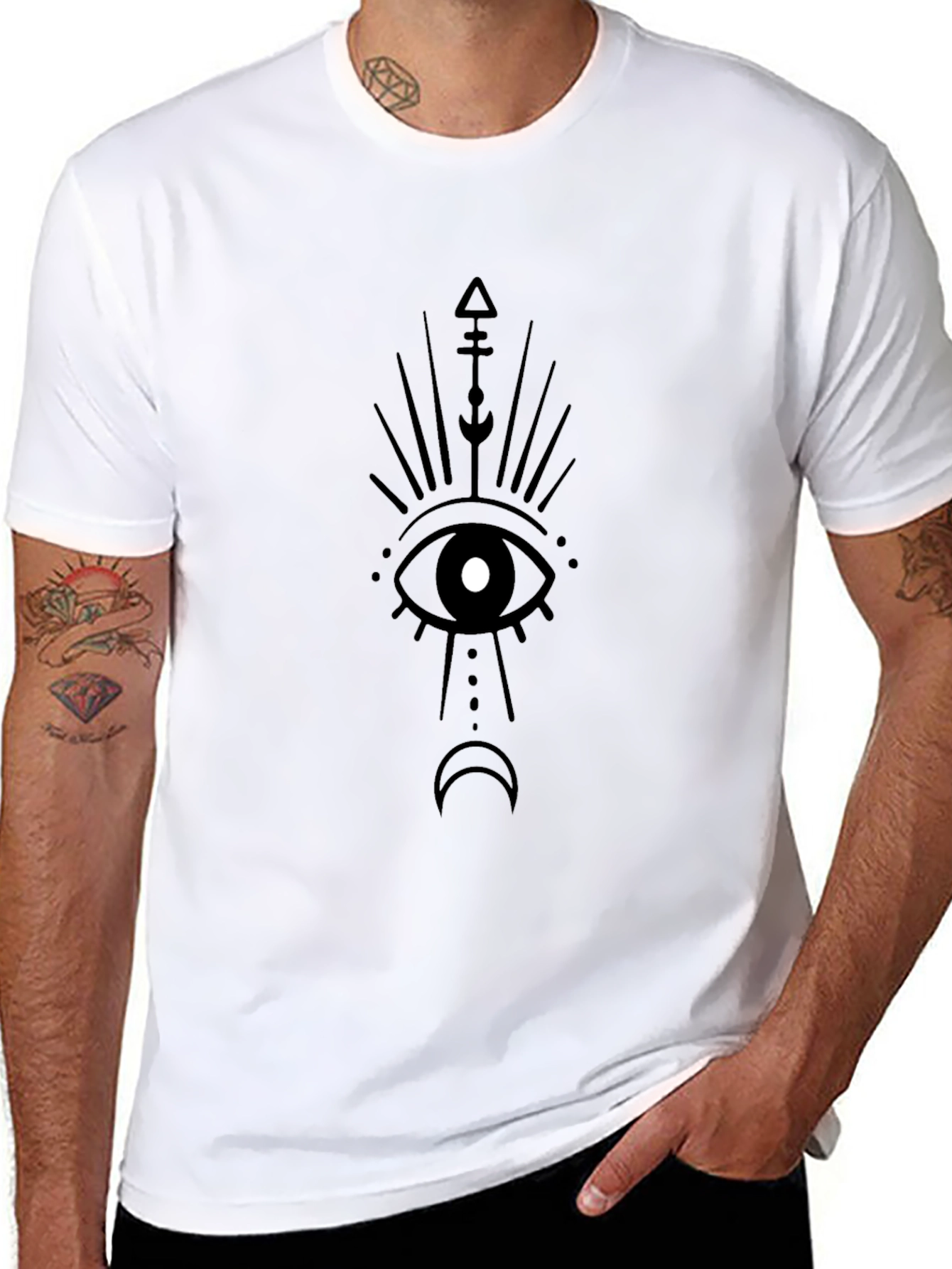 Mystic Eye Graphic Tee - Unisex Black T-Shirt