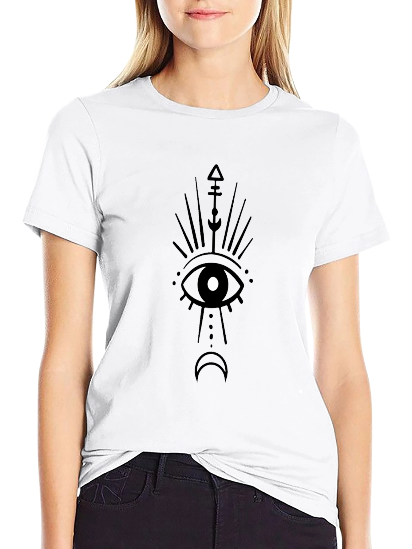 Mystic Eye Graphic Tee - Unisex Black T-Shirt