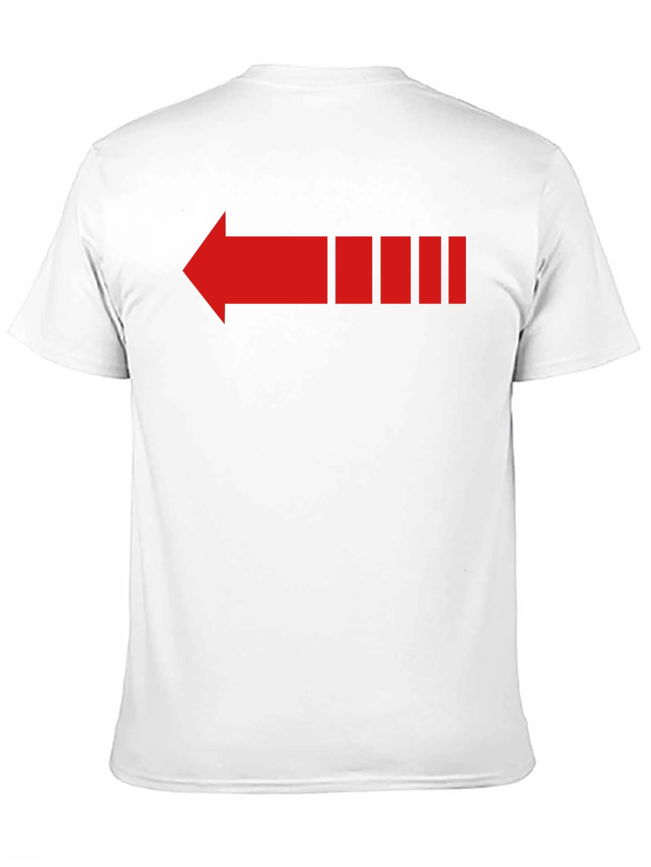 Retro Red Arrow Graphic Tee - Black