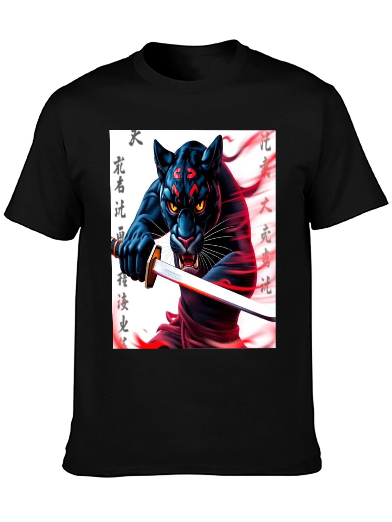 Black Panther Samurai T-Shirt