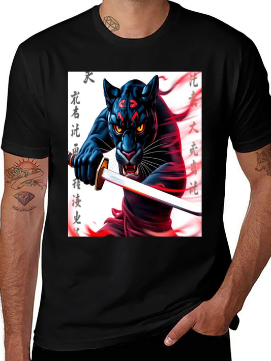 Black Panther Samurai T-Shirt
