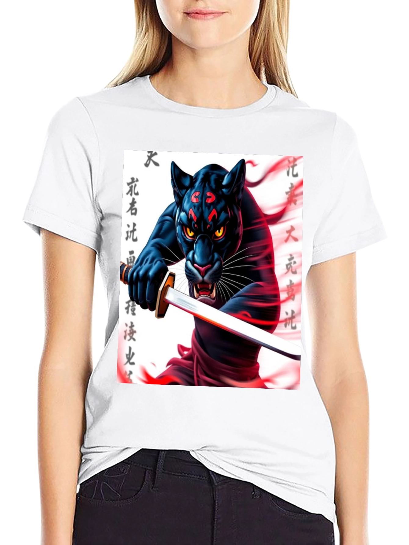 Black Panther Samurai T-Shirt