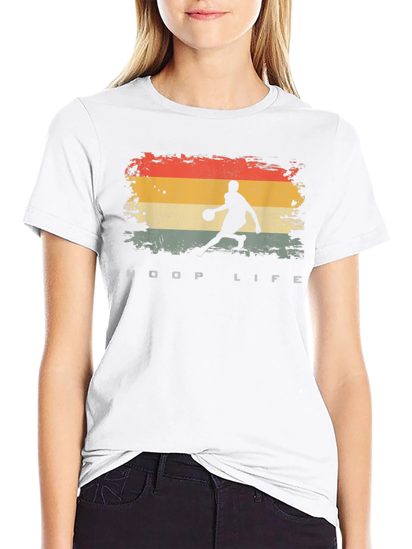 Hoop Life Retro Graphic T-Shirt