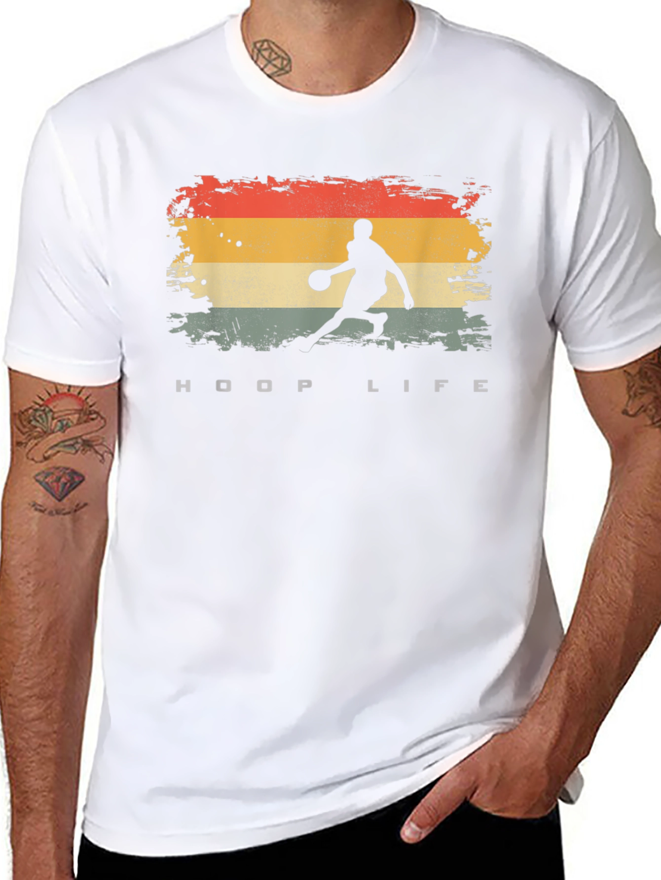 Hoop Life Retro Graphic T-Shirt