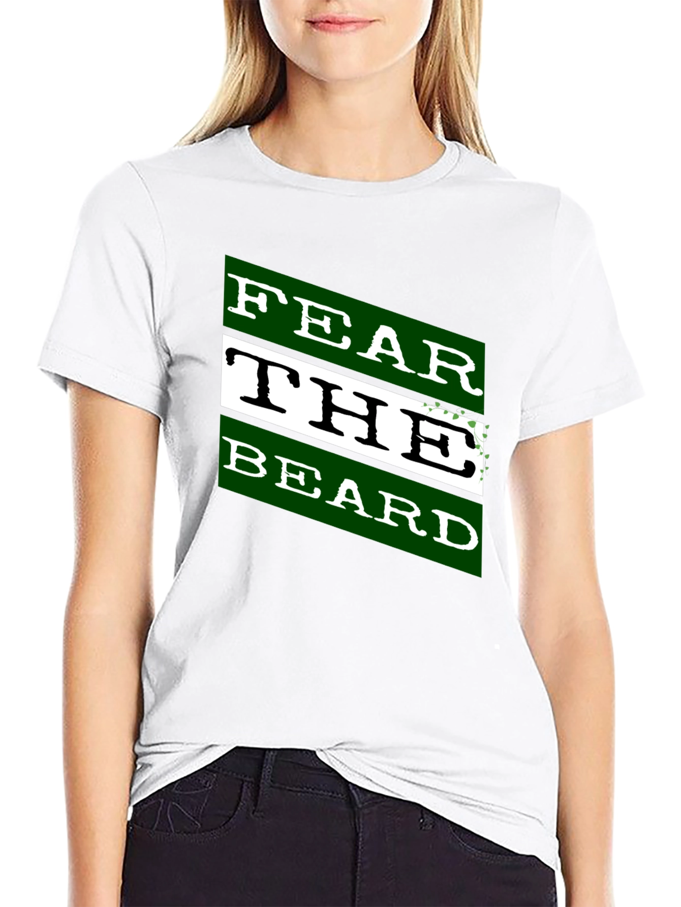Fear the Beard Graphic Black T-Shirt