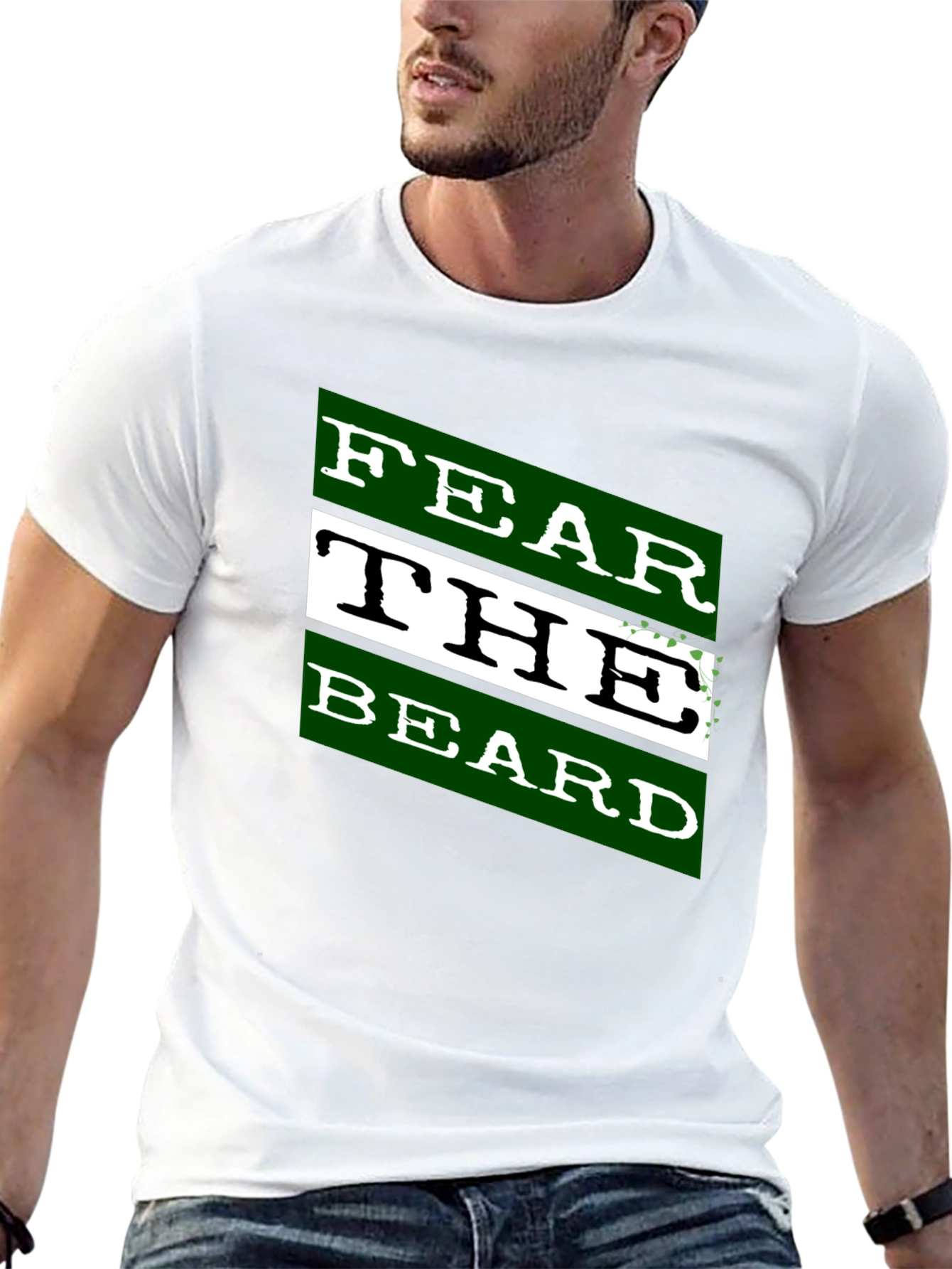 Fear the Beard Graphic Black T-Shirt